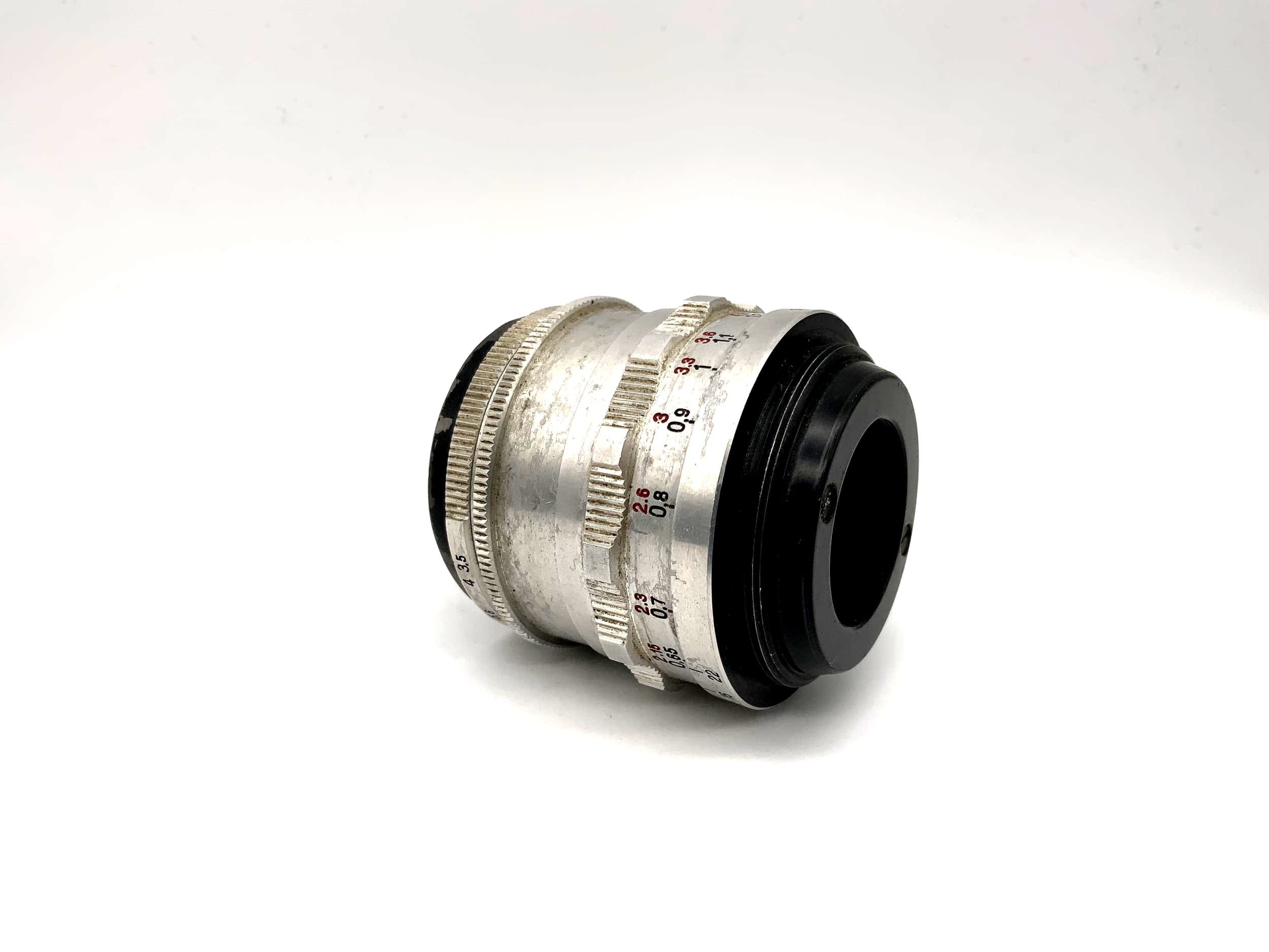 Carl Zeiss 50mm 1:3.5 Objektiv Tessar Q1 compact red T 14 Blades Lens (M42)