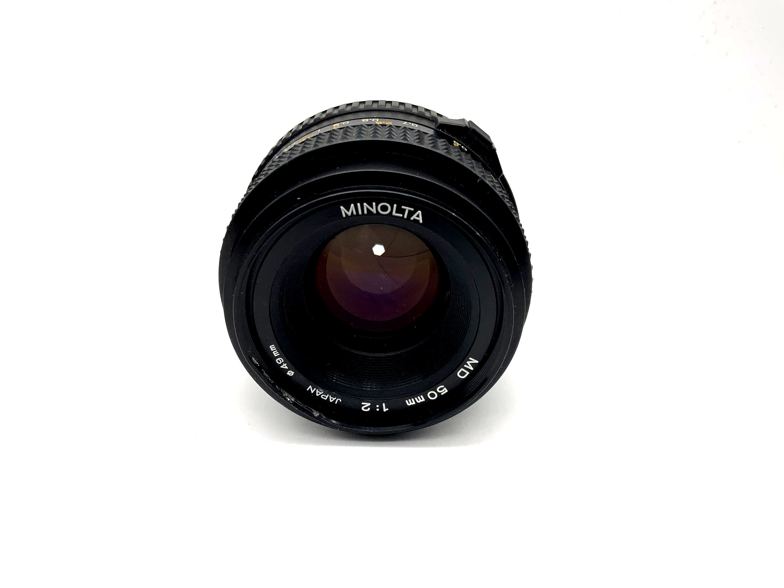 Minolta 50mm 1:2 Objektiv Kamera Lens (Minolta MD)
