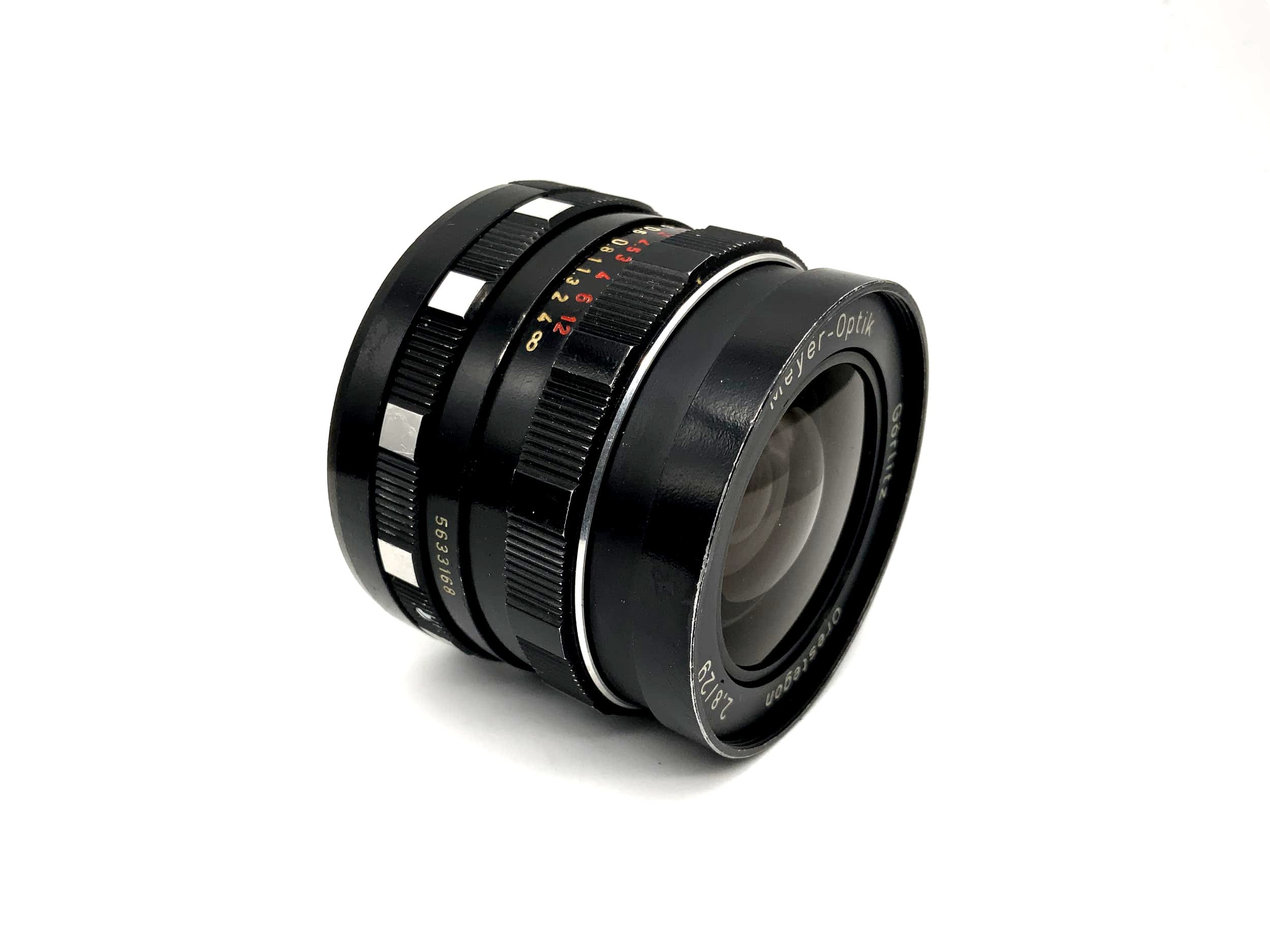 Meyer Optik 29mm 1:2.8 Objektiv Görlitz Orestegon Kamera Lens (M42) Blende!