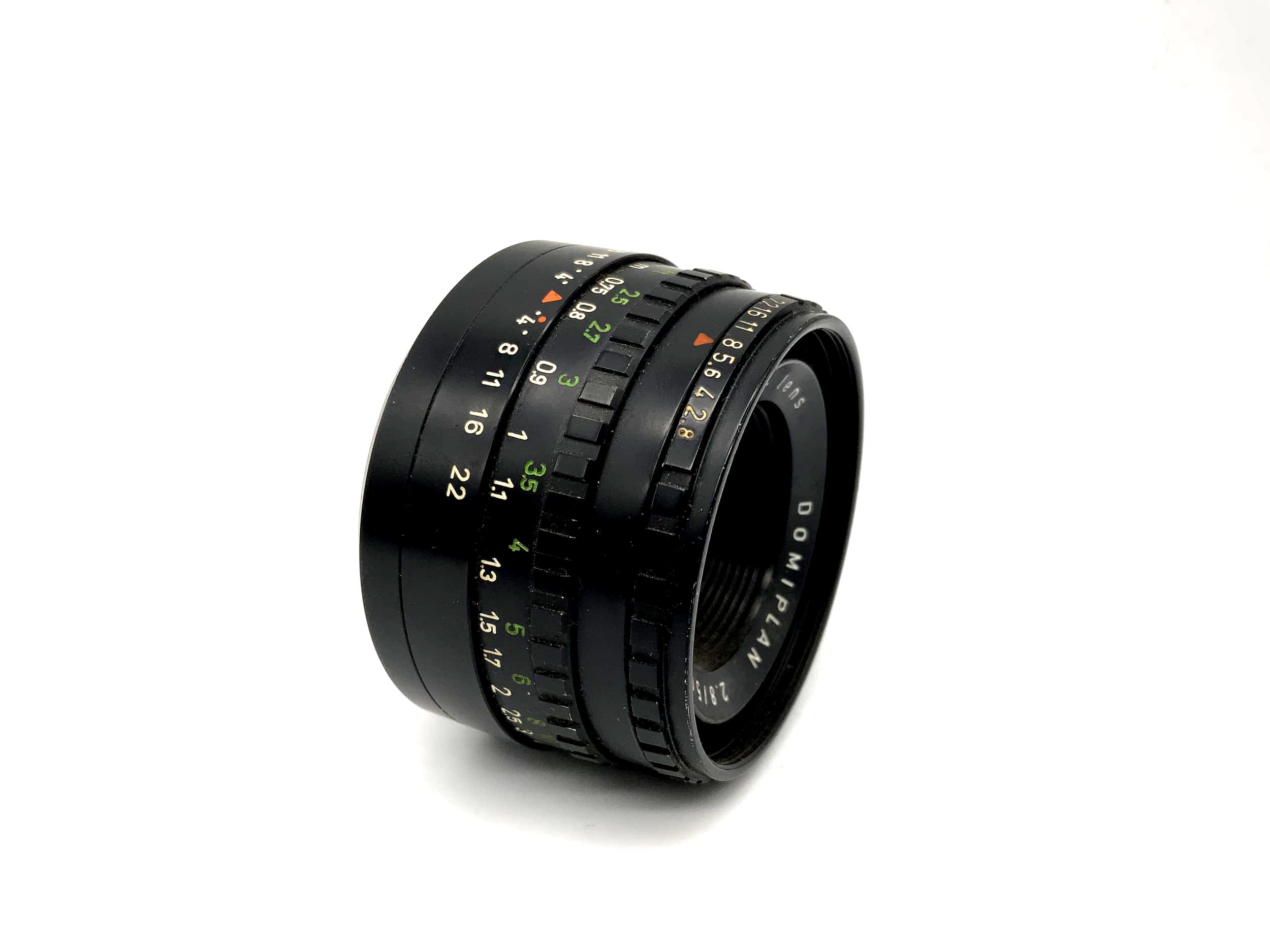 Meyer Optik Görlitz 50mm 1:2.8 Objektiv Domiplan automatic lens (M42) Blende!