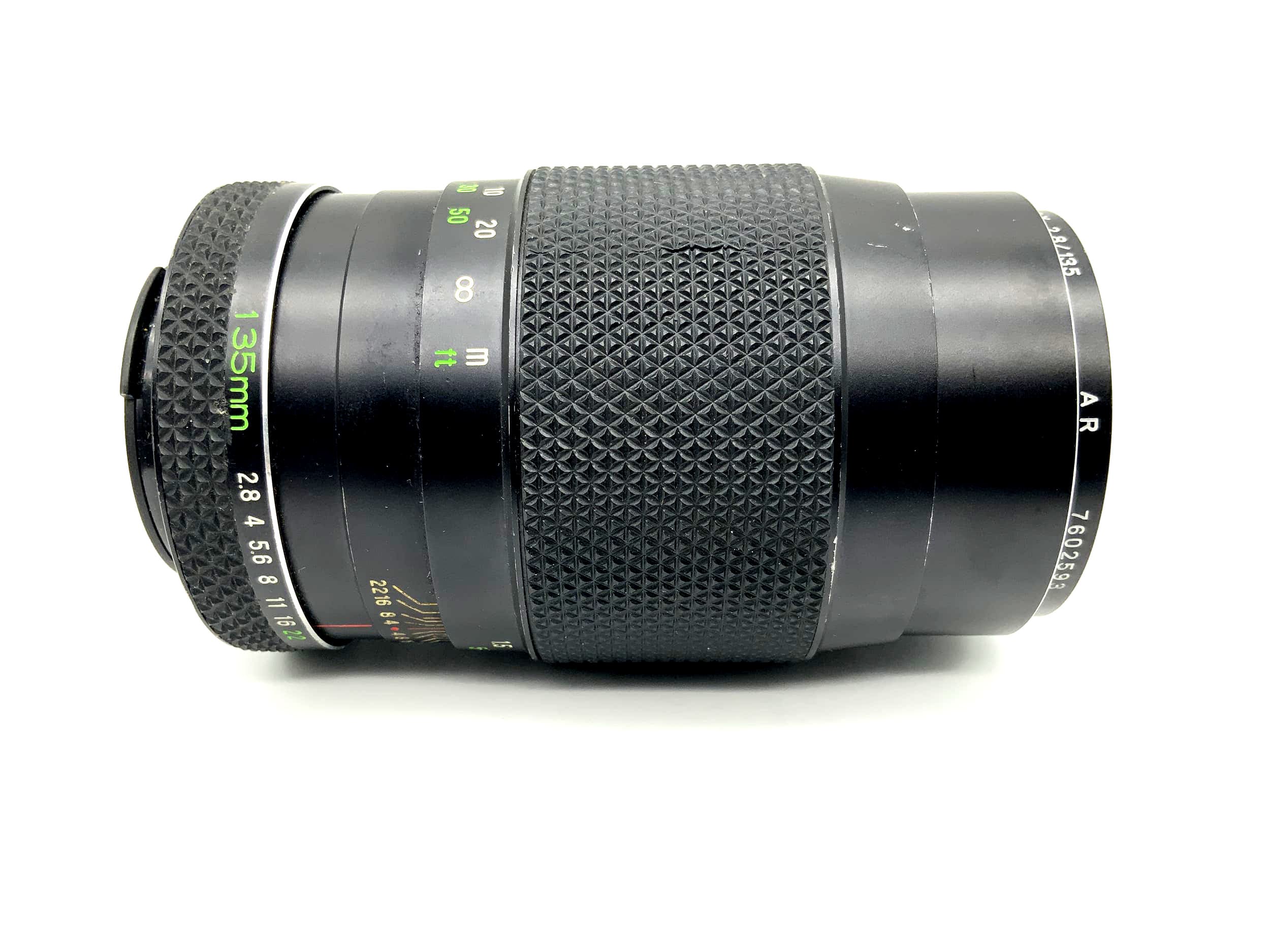 Voigtländer 135mm 1:2.8 Objektiv Color -Dynarex Lens (Rollei QBM) Blende!