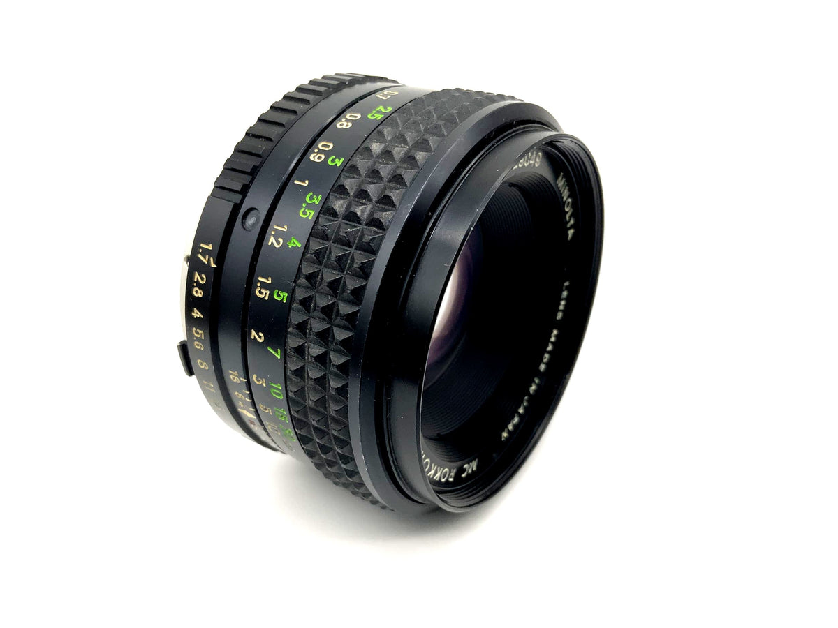 Minolta 50mm 1:1.7 Objektiv MC Rokkor-PF Kamera Lens (Minolta MD)