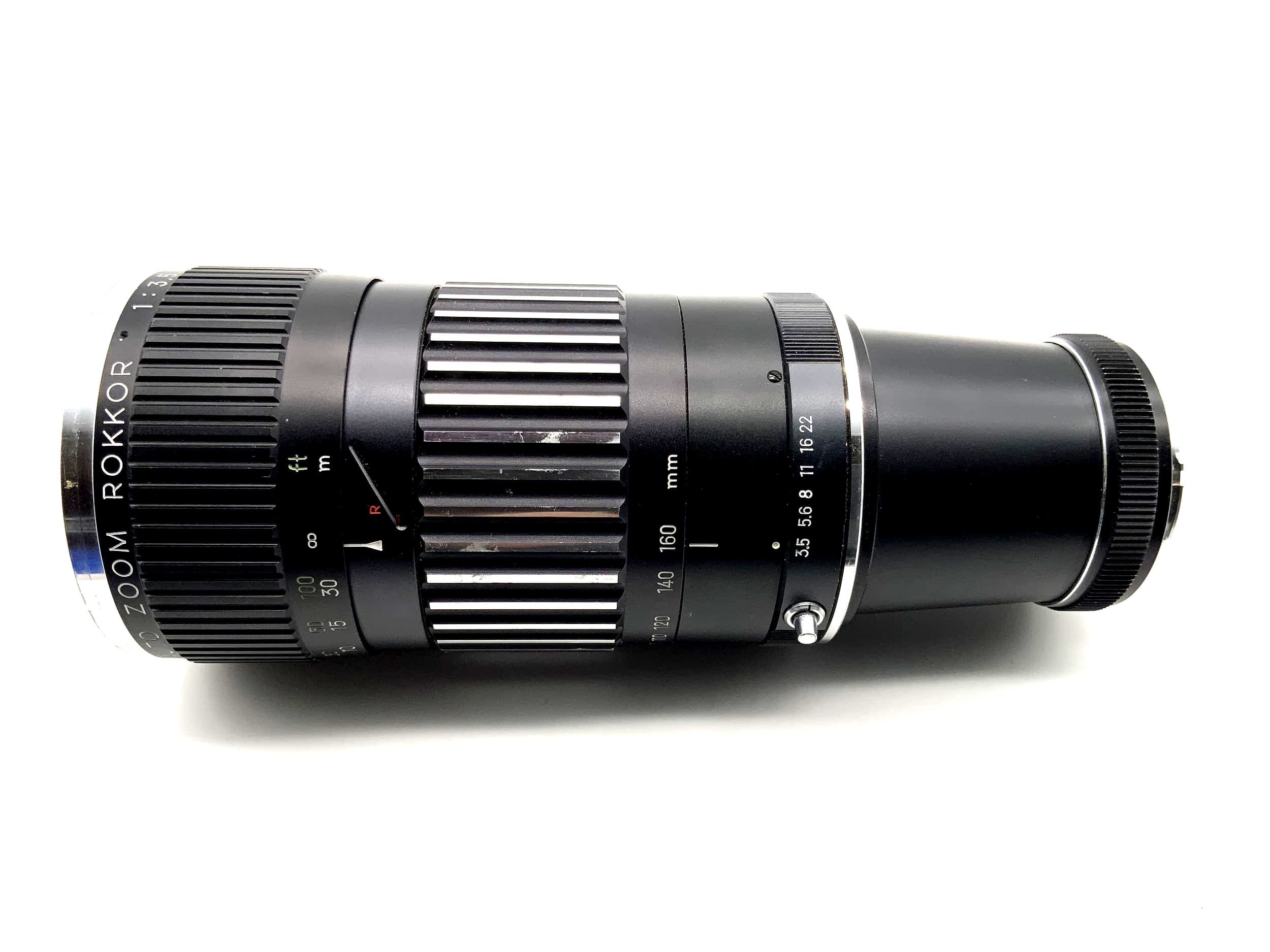 Minolta 80-160mm 1:3.5 Objektiv Auto Zoom Rokkor Kamera Lens (Minolta MD) Pilz!