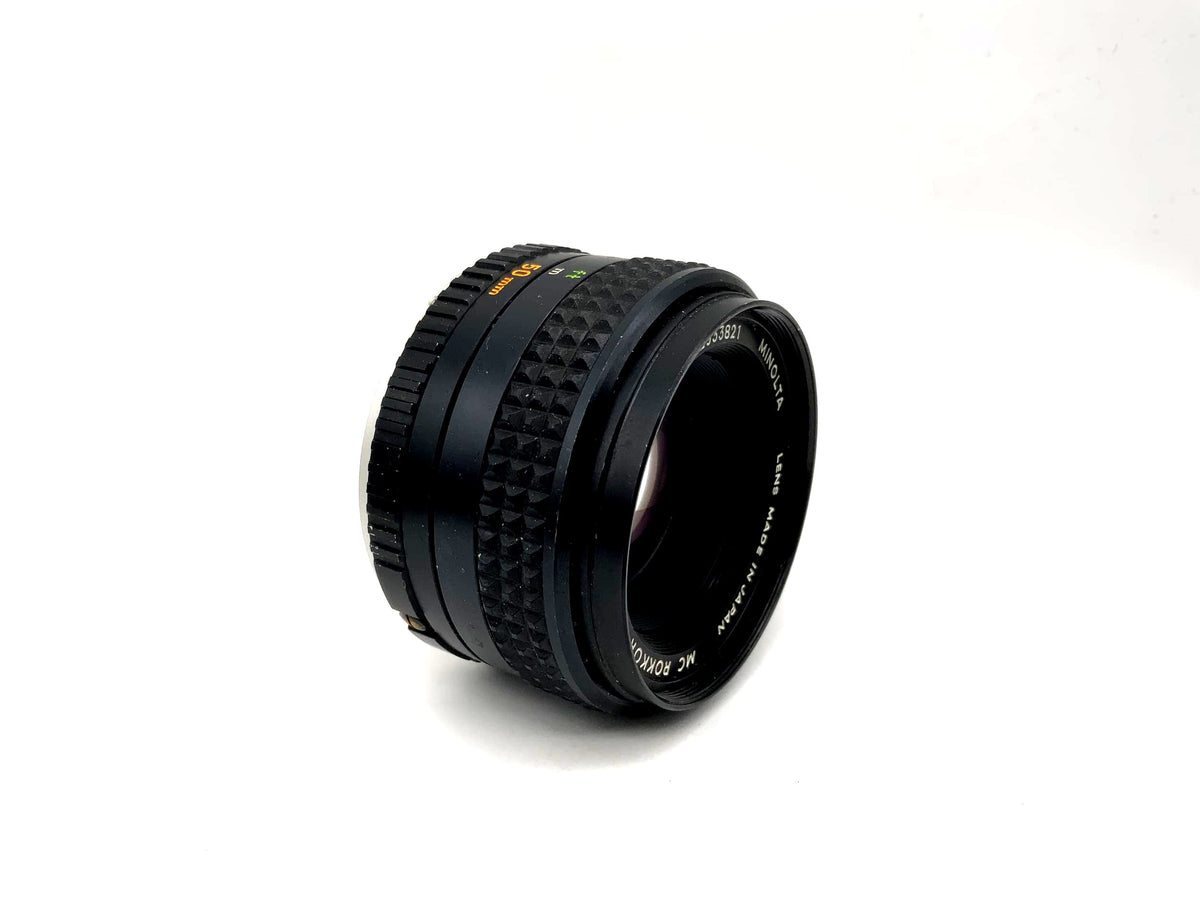 Minolta 50mm 1:1.7 Objektiv MC Rokkor-PF Kamera Lens (Minolta MD) Pilz!