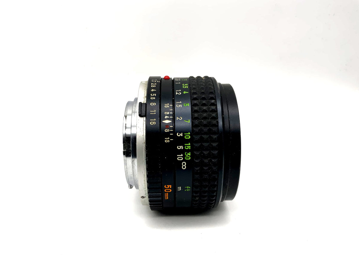 Minolta 50mm 1:1.7 Objektiv MC Rokkor-PF Kamera Lens (Minolta MD) Pilz!