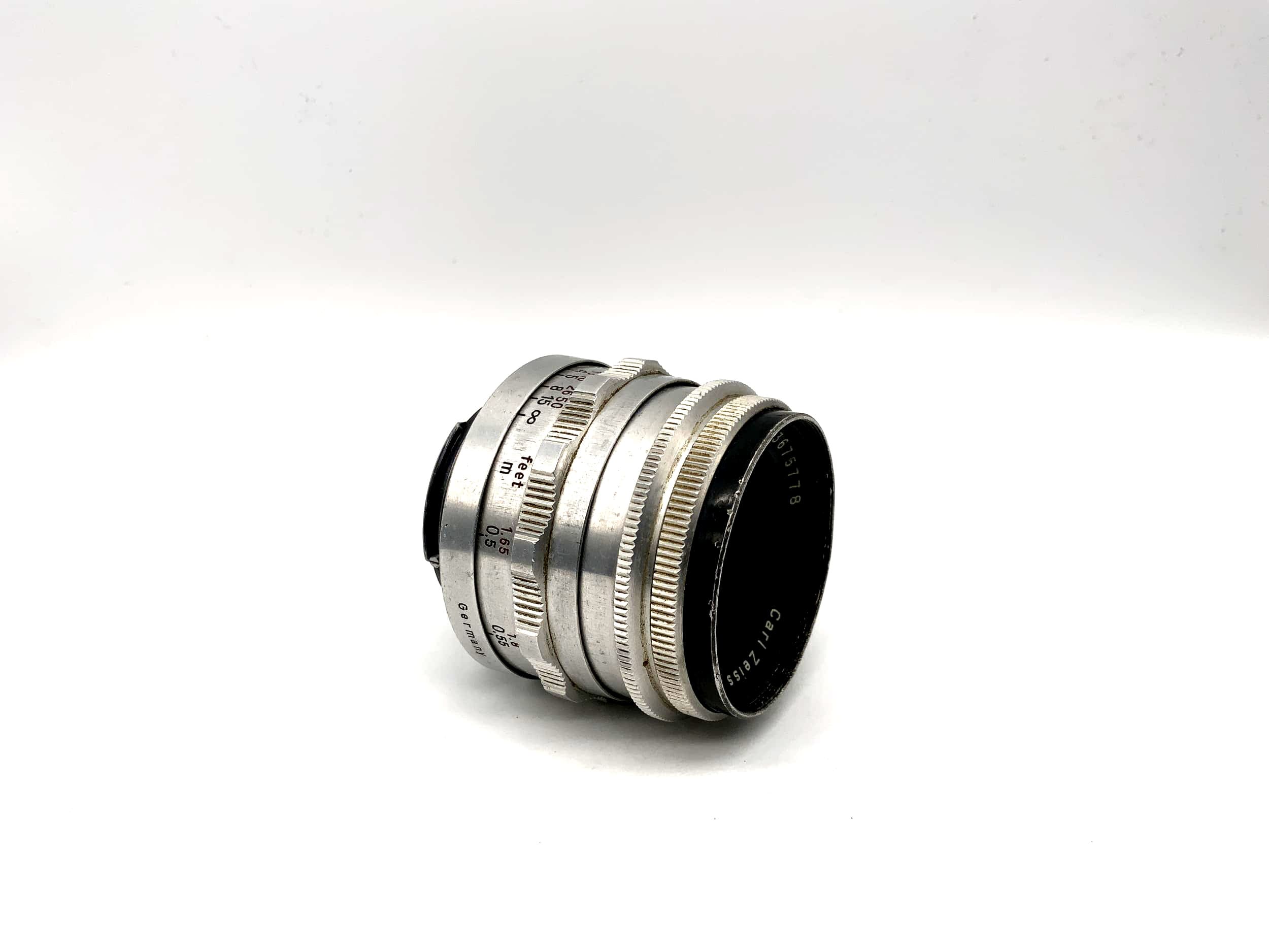 Carl Zeiss 50mm 1:2.8 Objektiv Tessar red T rot T Kamera Lens (Exa) Pilz!