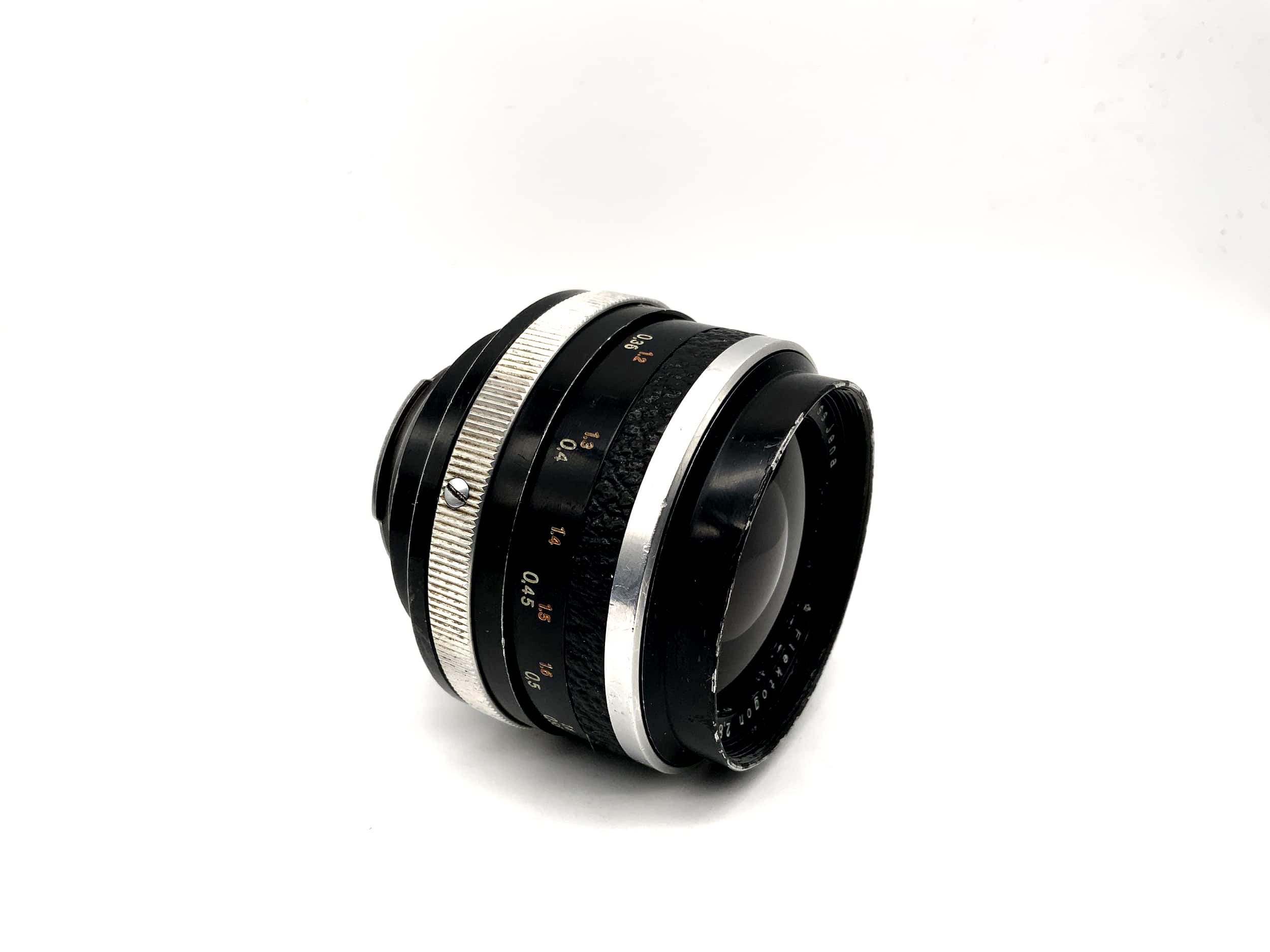 Carl Zeiss 35mm 1:2.8 Objektiv Flektogon Q1 Kamera Lens (Exa) Blende!