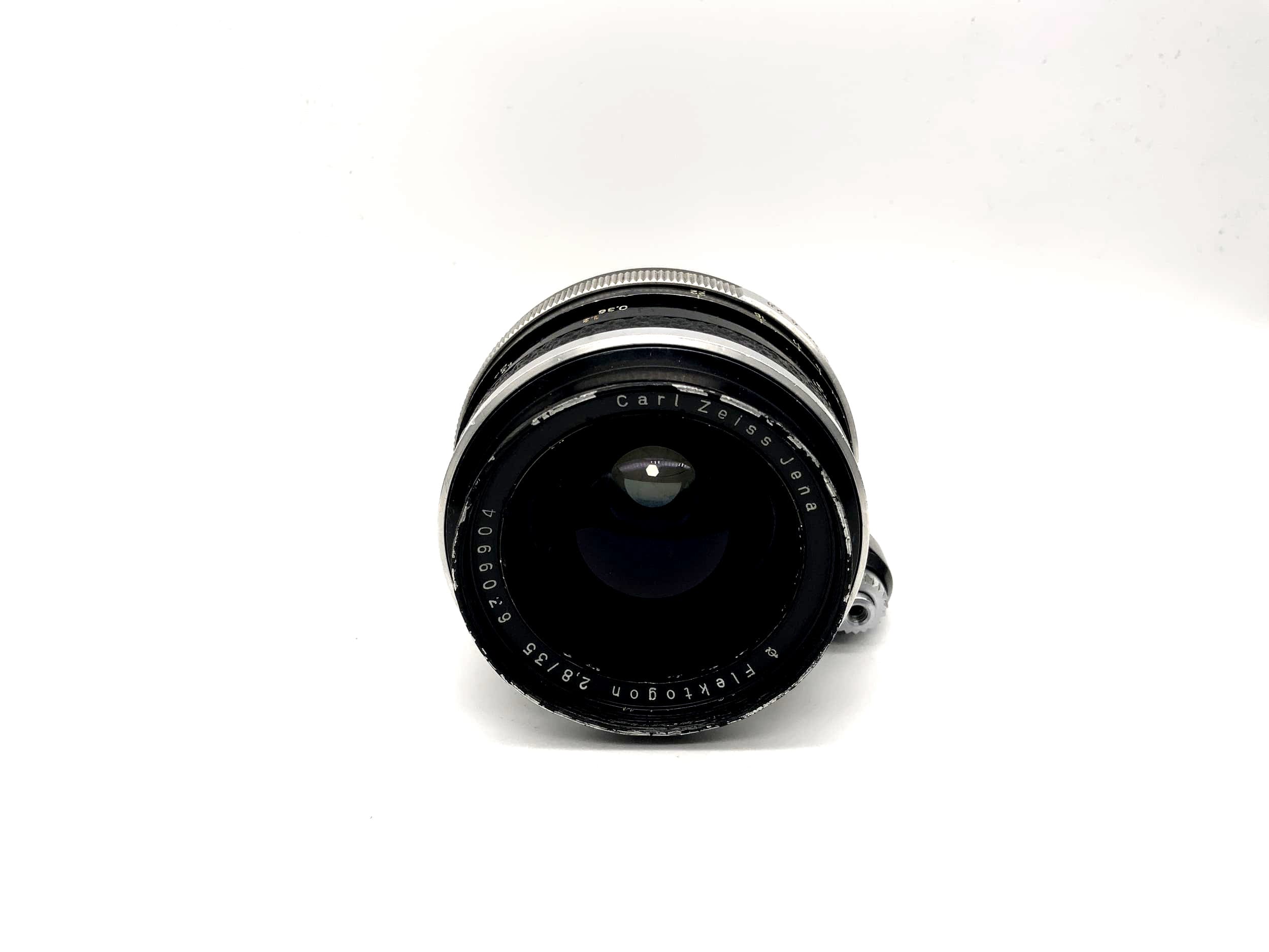 Carl Zeiss 35mm 1:2.8 Objektiv Flektogon Q1 Kamera Lens (Exa) Blende!