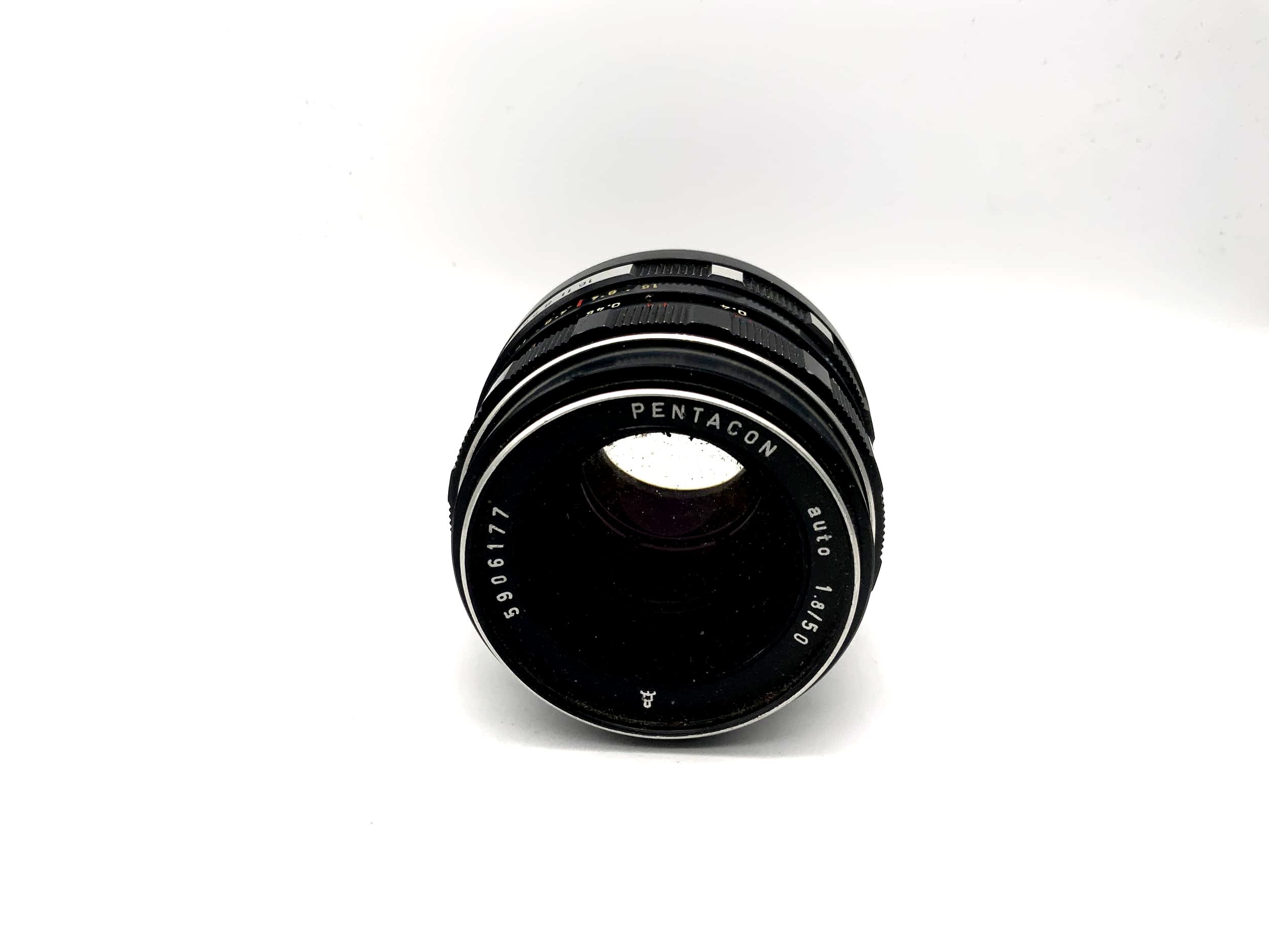 Pentacon 50mm 1:1.8 Objektiv auto Kamera Lens (M42) Blende!