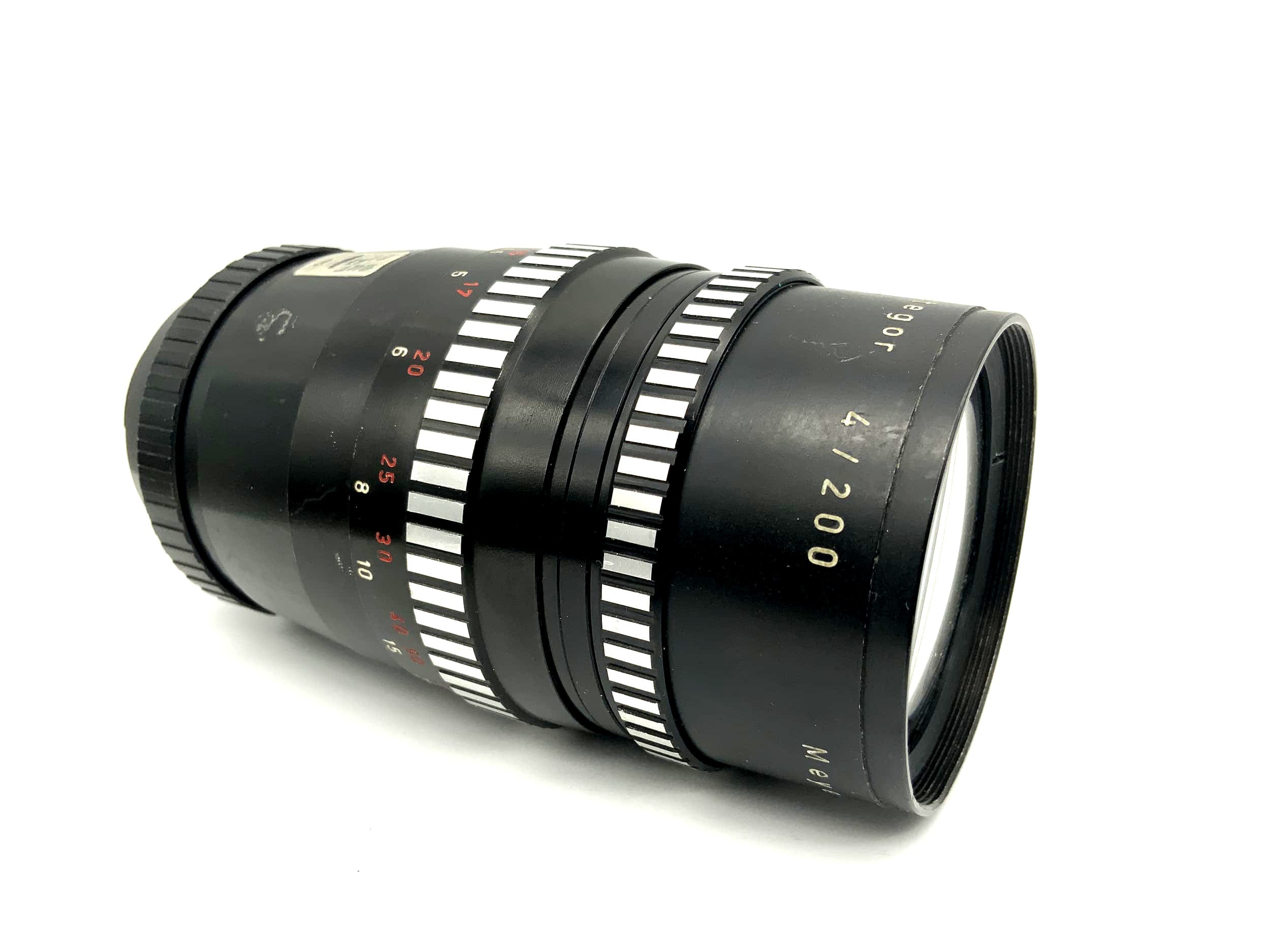 Meyer Optik Görlitz 200mm 1:4 Objektiv Orestegor Kamera Lens (Exa) Blende!