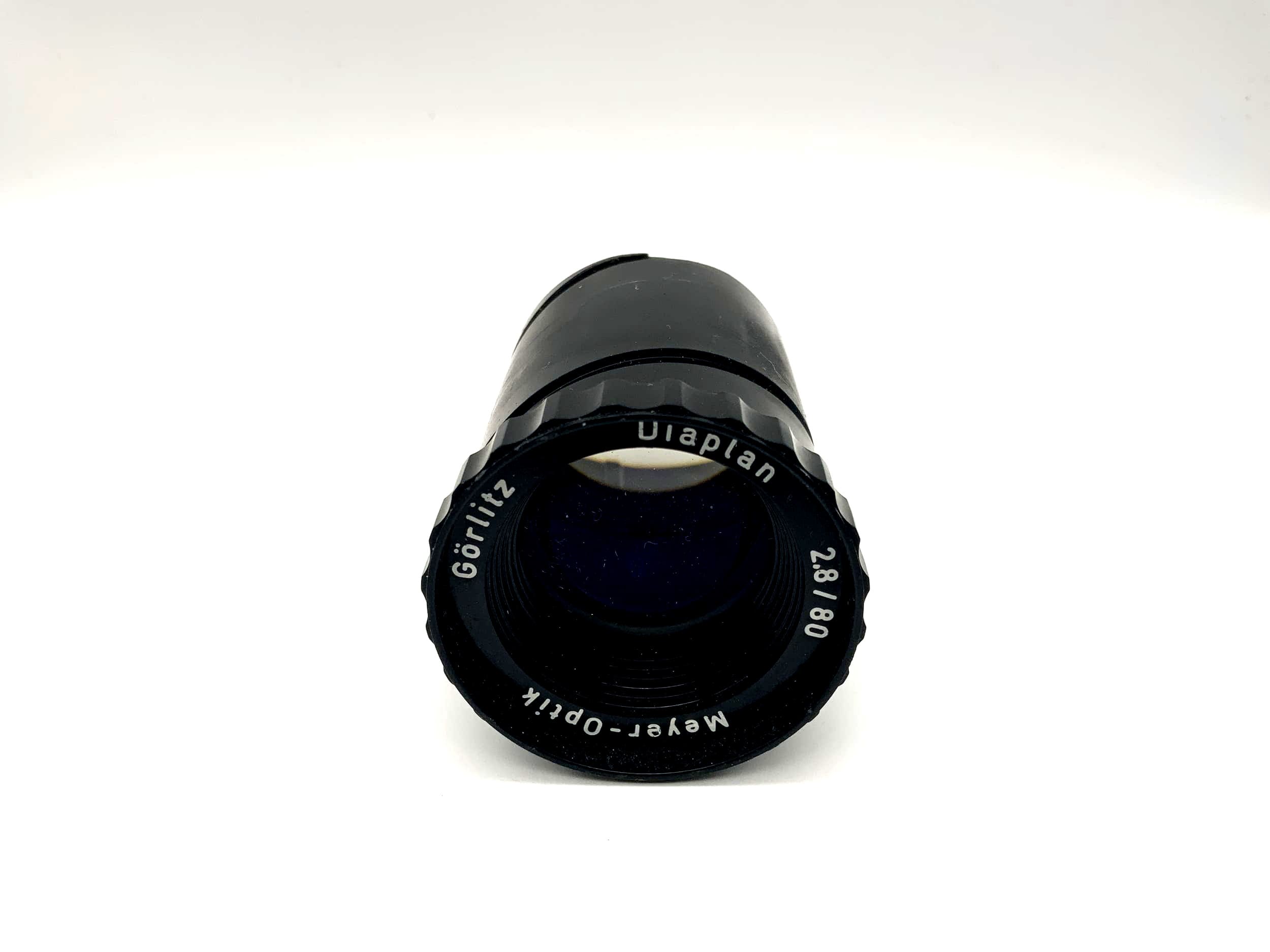 Meyer Optik Görlitz 80mm 1:2.8 Projektorlinse Diaplan Linse (Schneckengewinde)