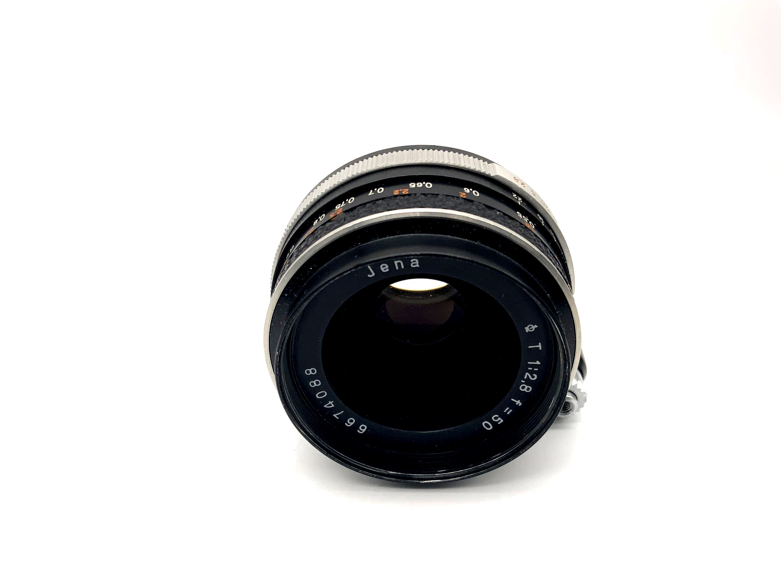 Carl Zeiss 50mm 1:2.8 Objektiv aus Jena Tessar Kamera Lens (Exa)