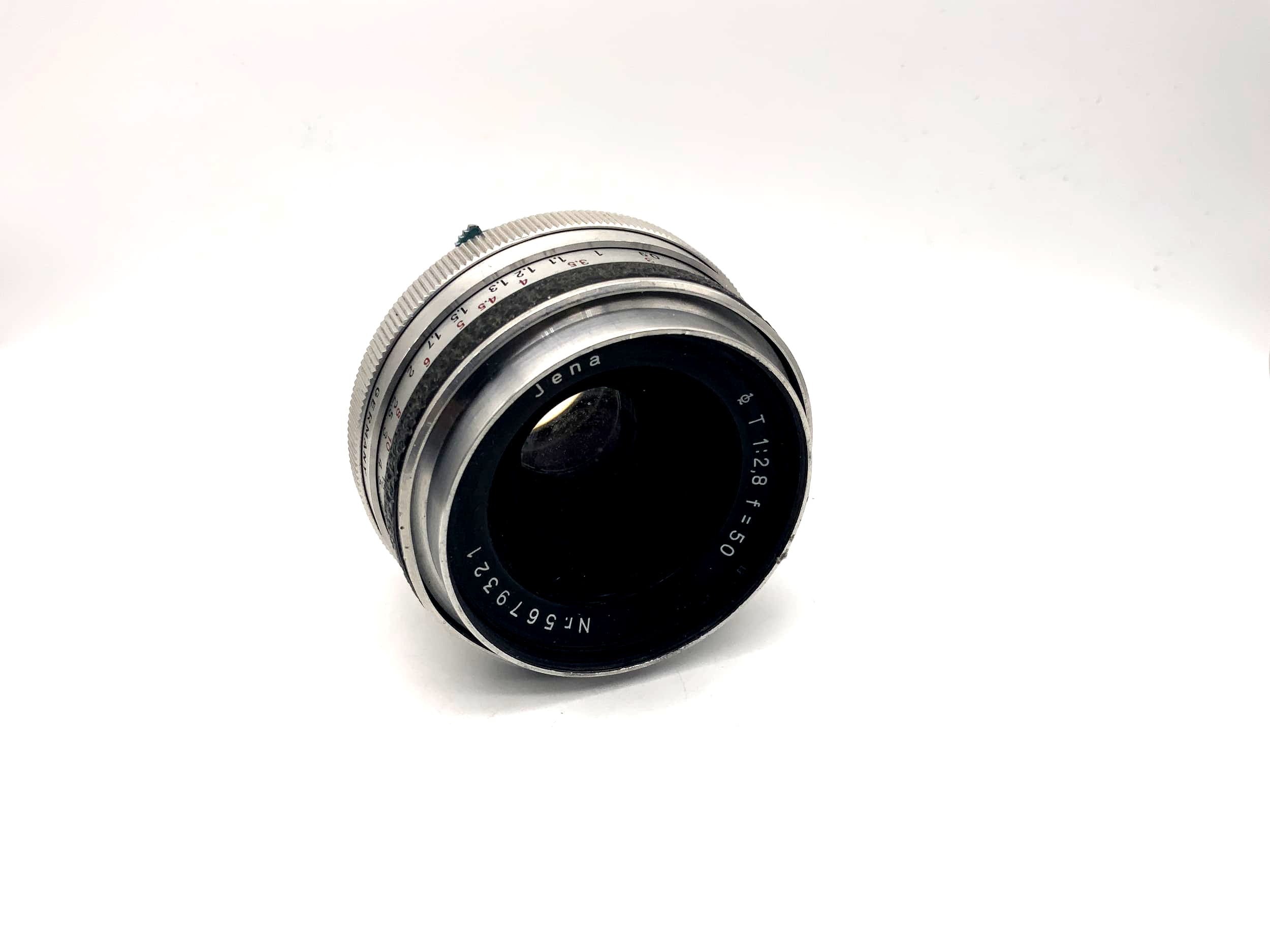 Carl Zeiss 50mm 1:2.8 Objektiv Tessar aus Jena Kamera Lens (Praktina)