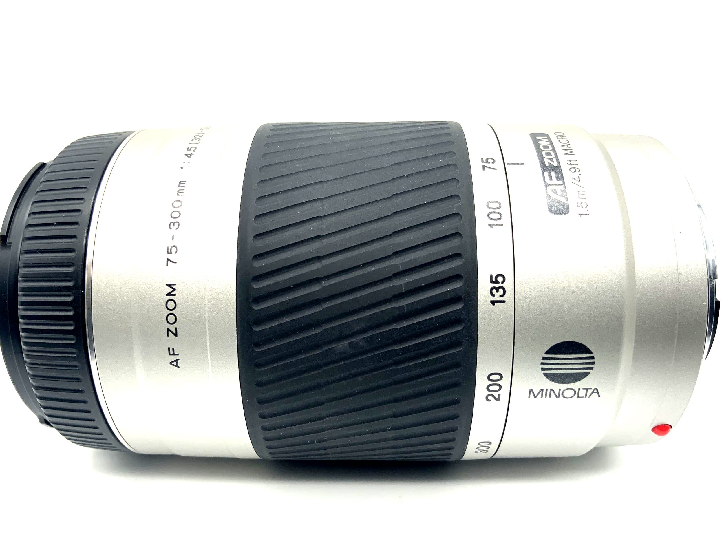 Minolta 75-300mm 1:4.5(32).5.6 D Objektiv AF Zoom Macro (Minolta AF/Sony A)