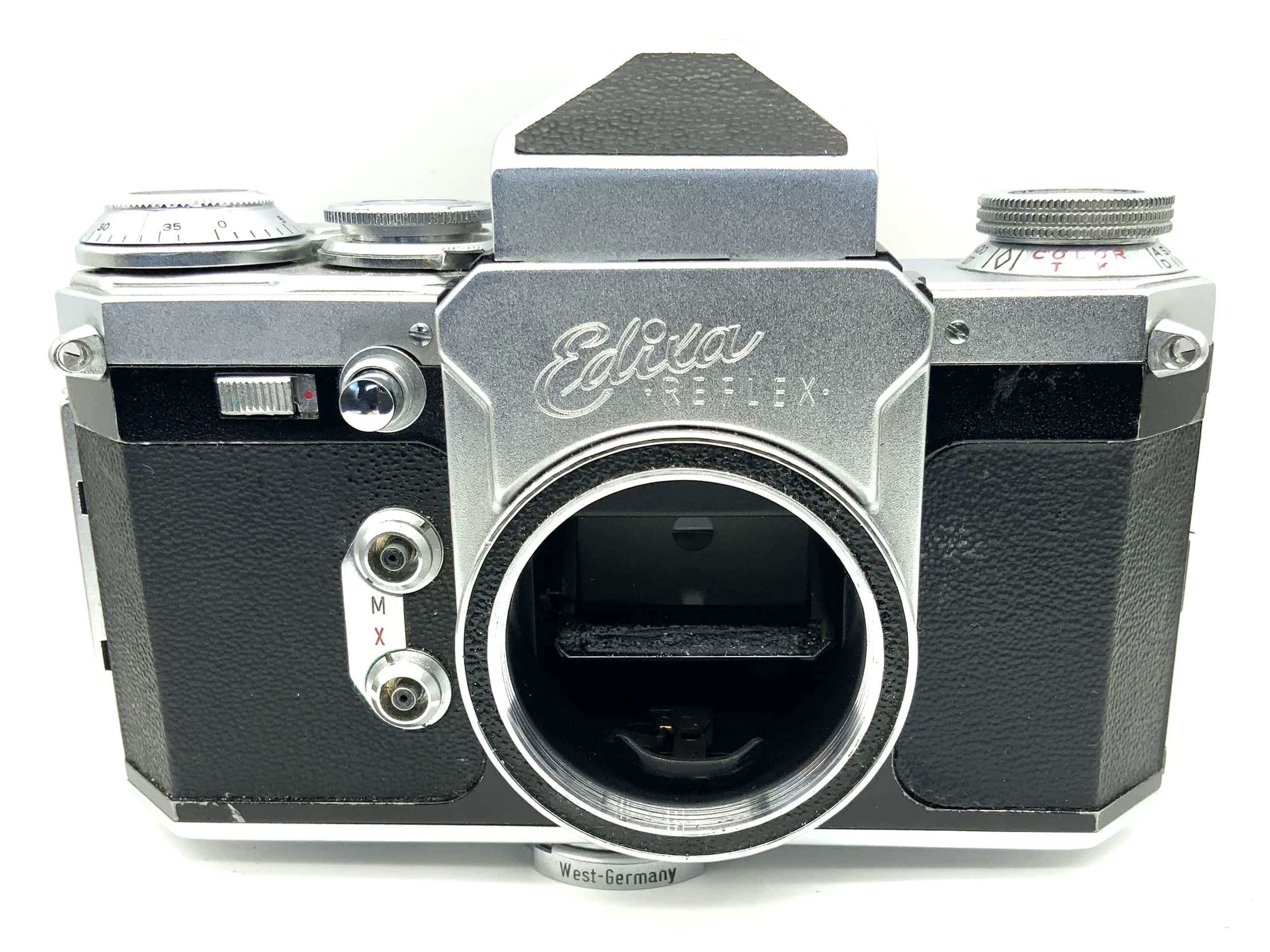 Wirgin Edixa Reflex 35mm Spiegelreflexkamera SLR Prisma Body Gehäuse (M39)