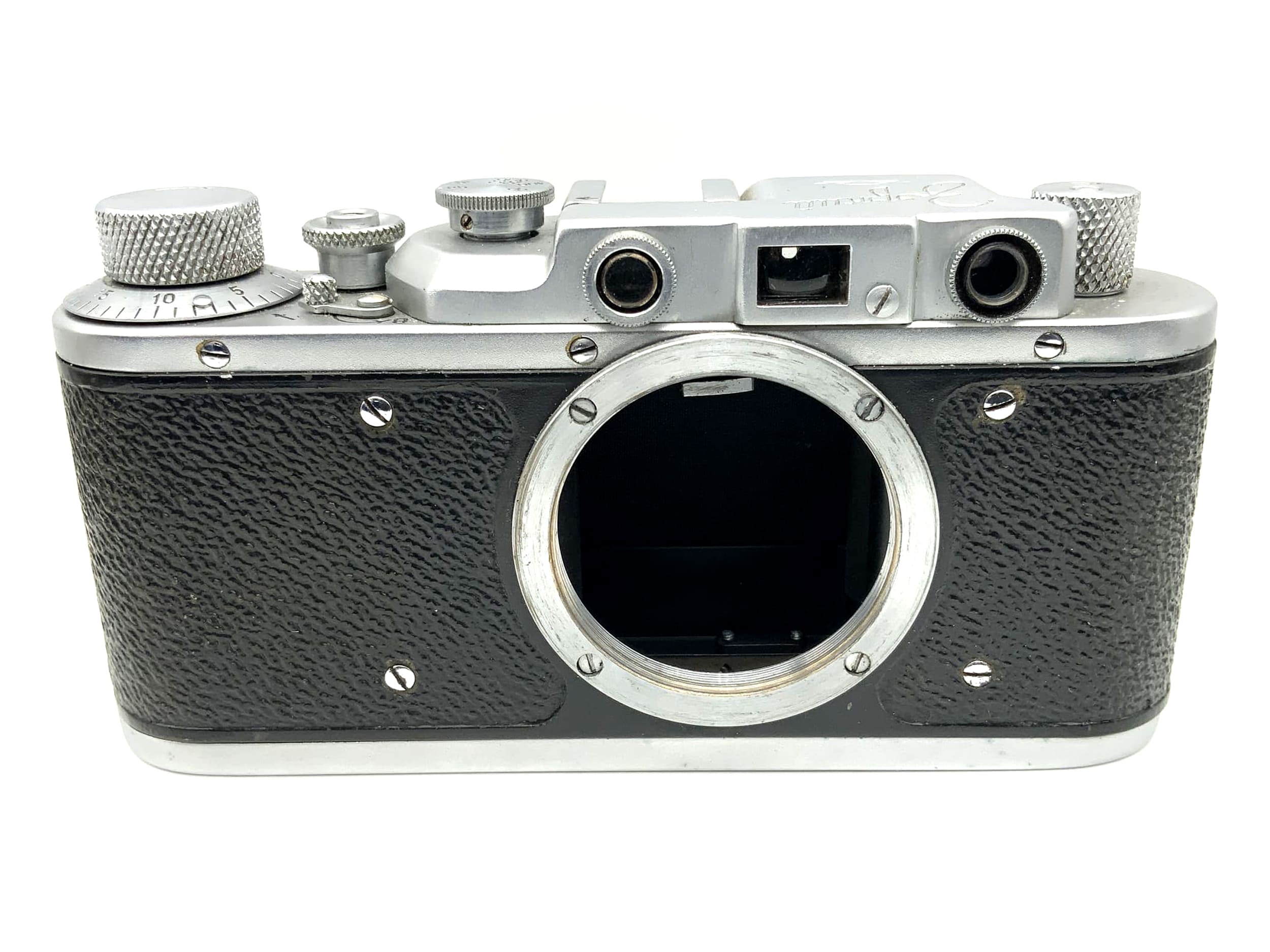 Boîtier d'appareil photo vintage KMZ Zorki 1 35mm à viseur, URSS (M39)