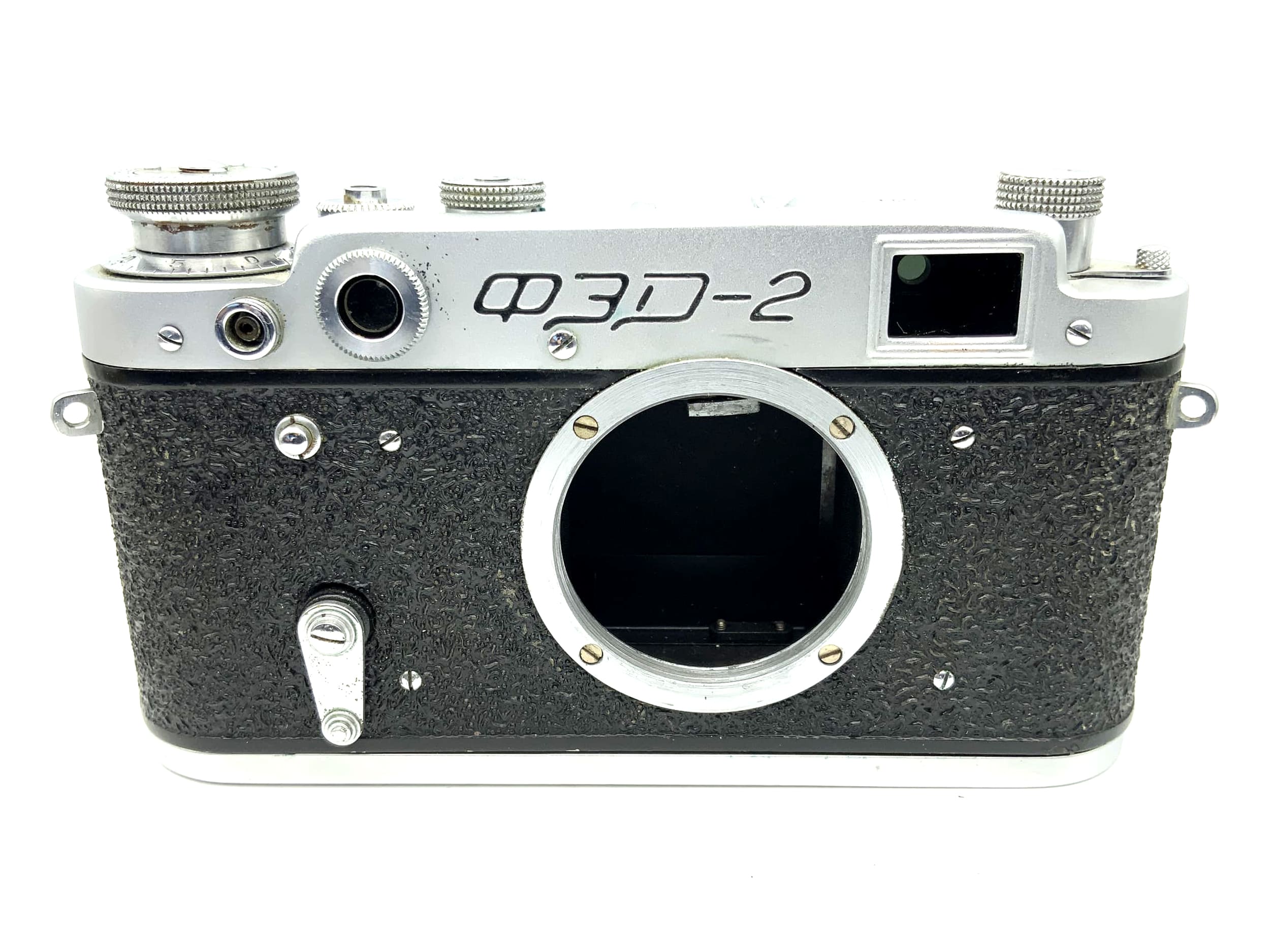 Boîtier d'appareil photo vintage URSS FED 2 35 mm avec viseur (M39)