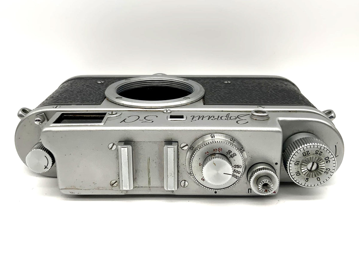 Boîtier d'appareil photo vintage KMZ Zorki 3C 35 mm avec viseur, URSS (M39)