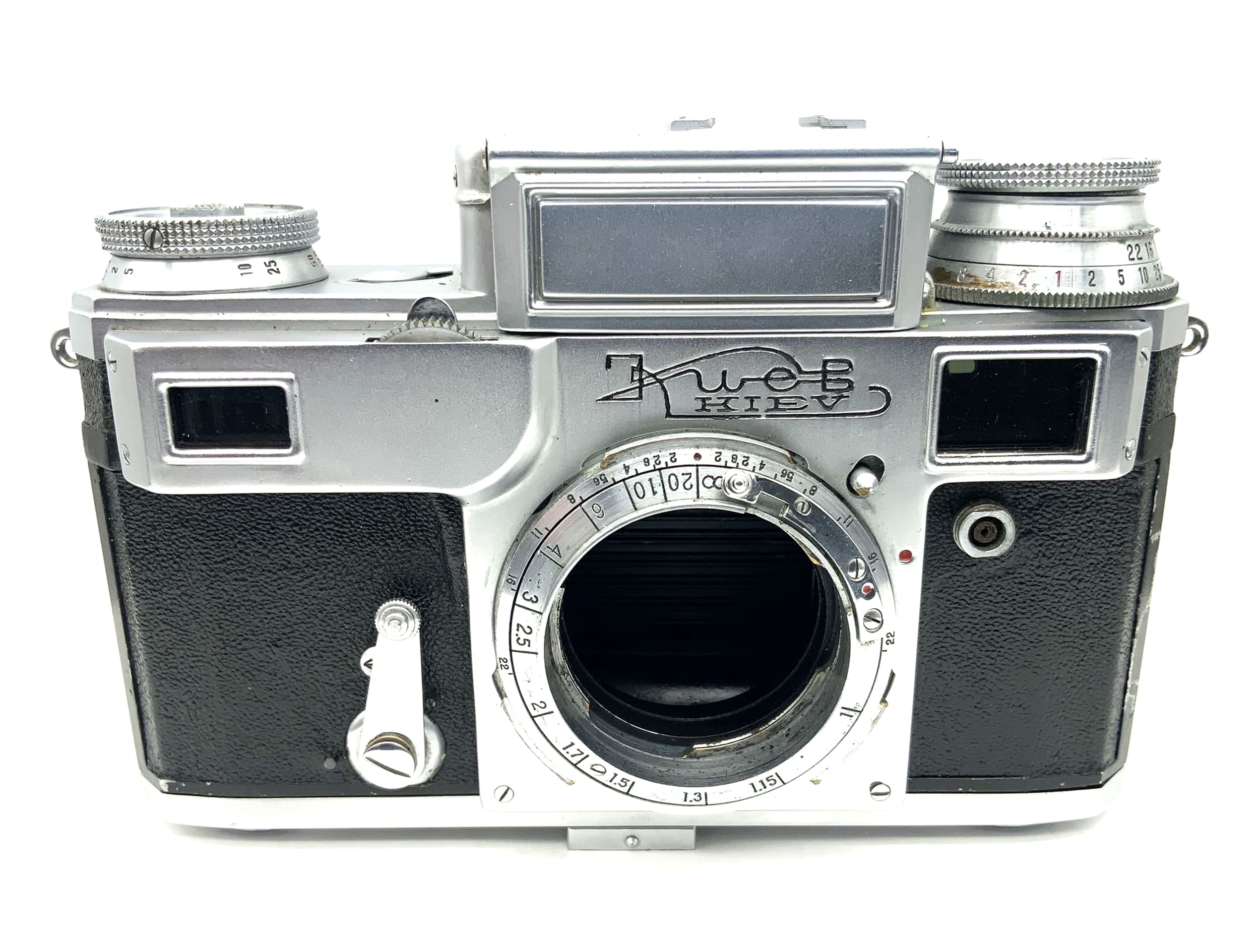 Appareil photo Arsenal Kiev 4 35 mm à viseur, boîtier vintage soviétique (Contax RF) !Beli def