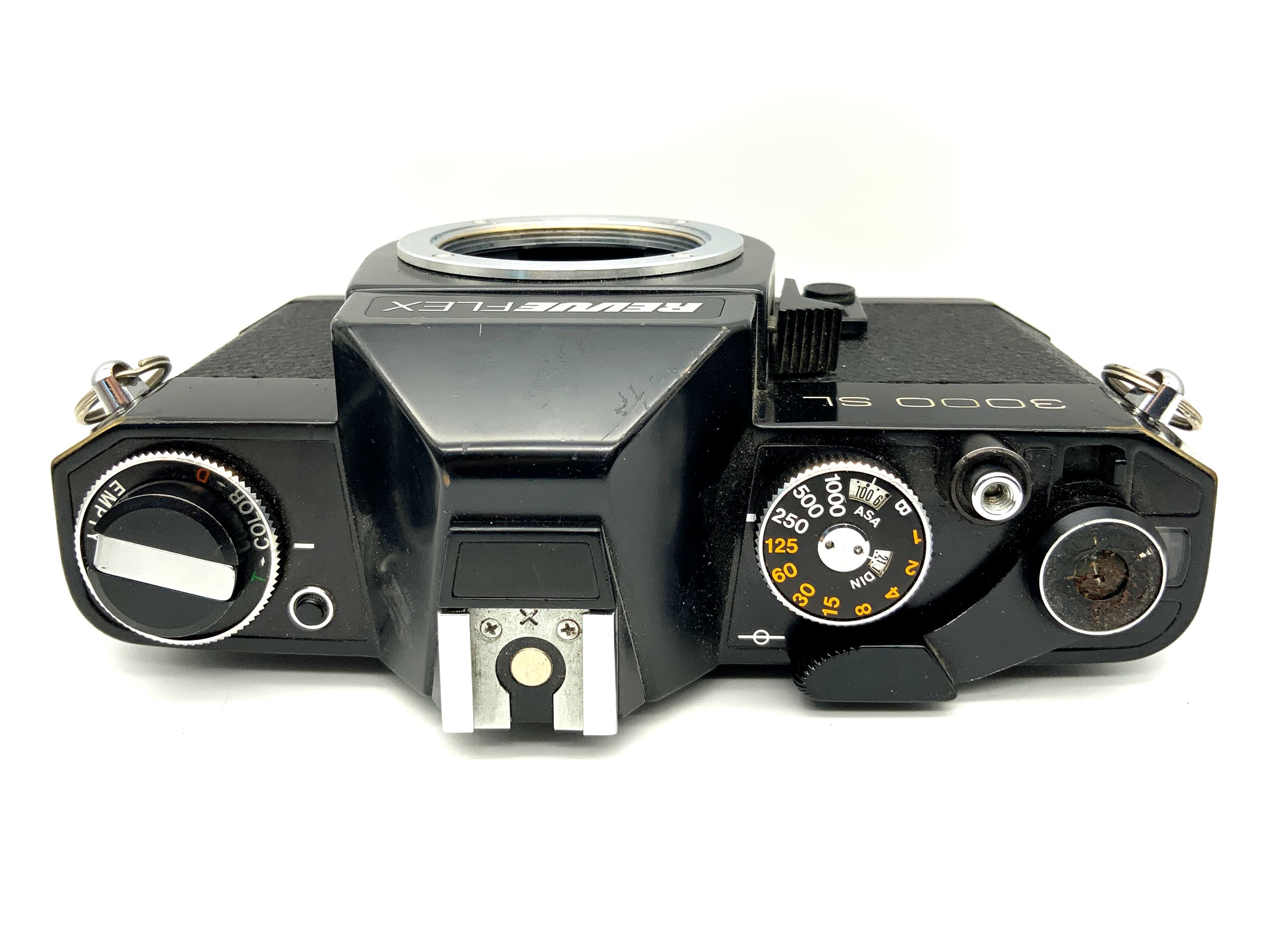 Revue Flex 3000 SL 35mm Spiegelreflexkamera SLR Body Gehäuse (M42) !Beli defekt!