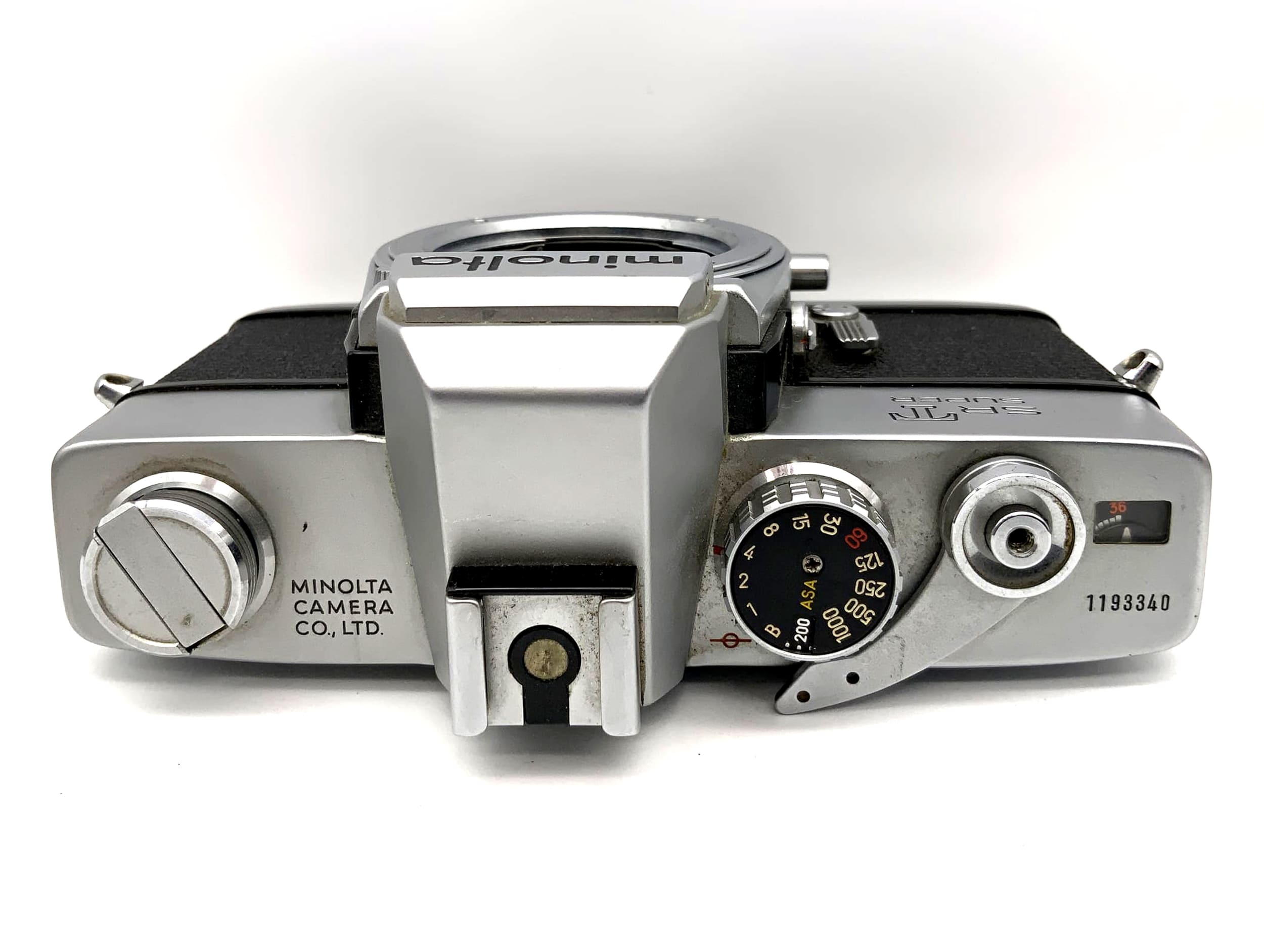 Minolta SR T Super 35mm Spiegelreflexkamera SLR Body Gehäuse !Beli defekt!