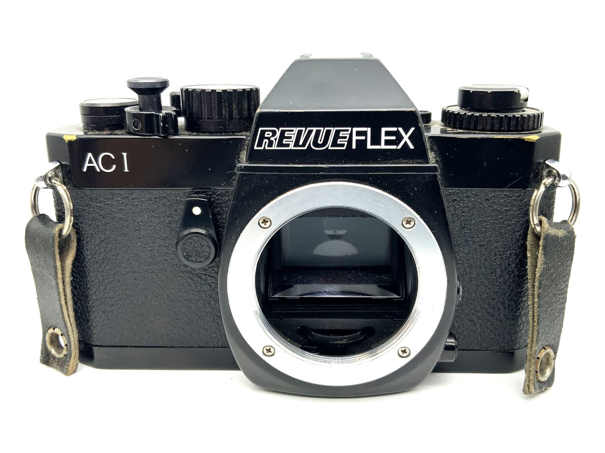 Appareil photo reflex 35 mm Revue Flex AC I, boîtier AC 1 ! Cellule posemétrique défectueuse !