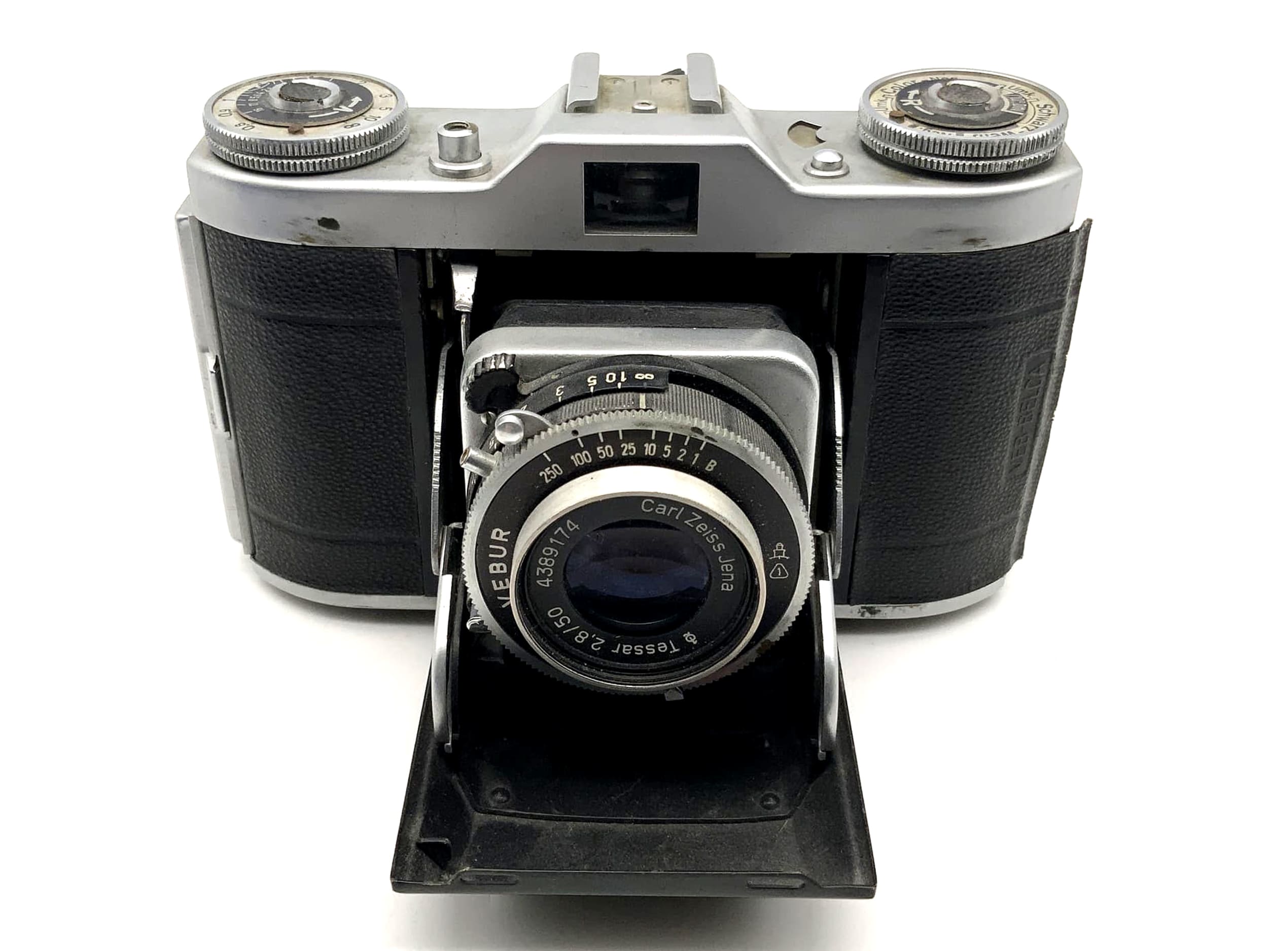 Appareil photo pliant Balda Beltica avec objectif Carl Zeiss Tessar 1:2.8 50mm Vebur