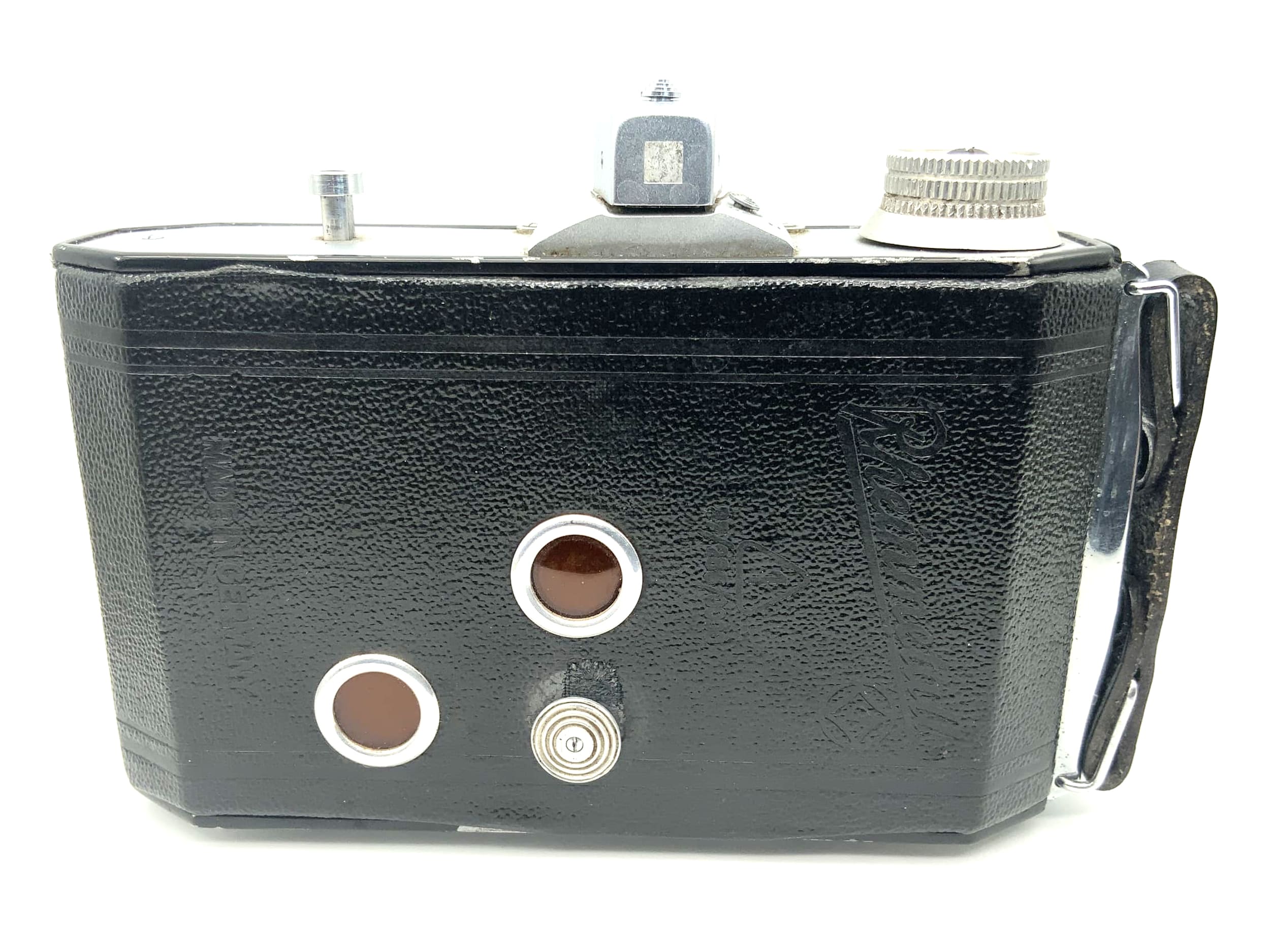 Rheinmetall Weltax Klappkamera mit Meyer Optik Trioplan 1:3.5 75mm red V Tempor