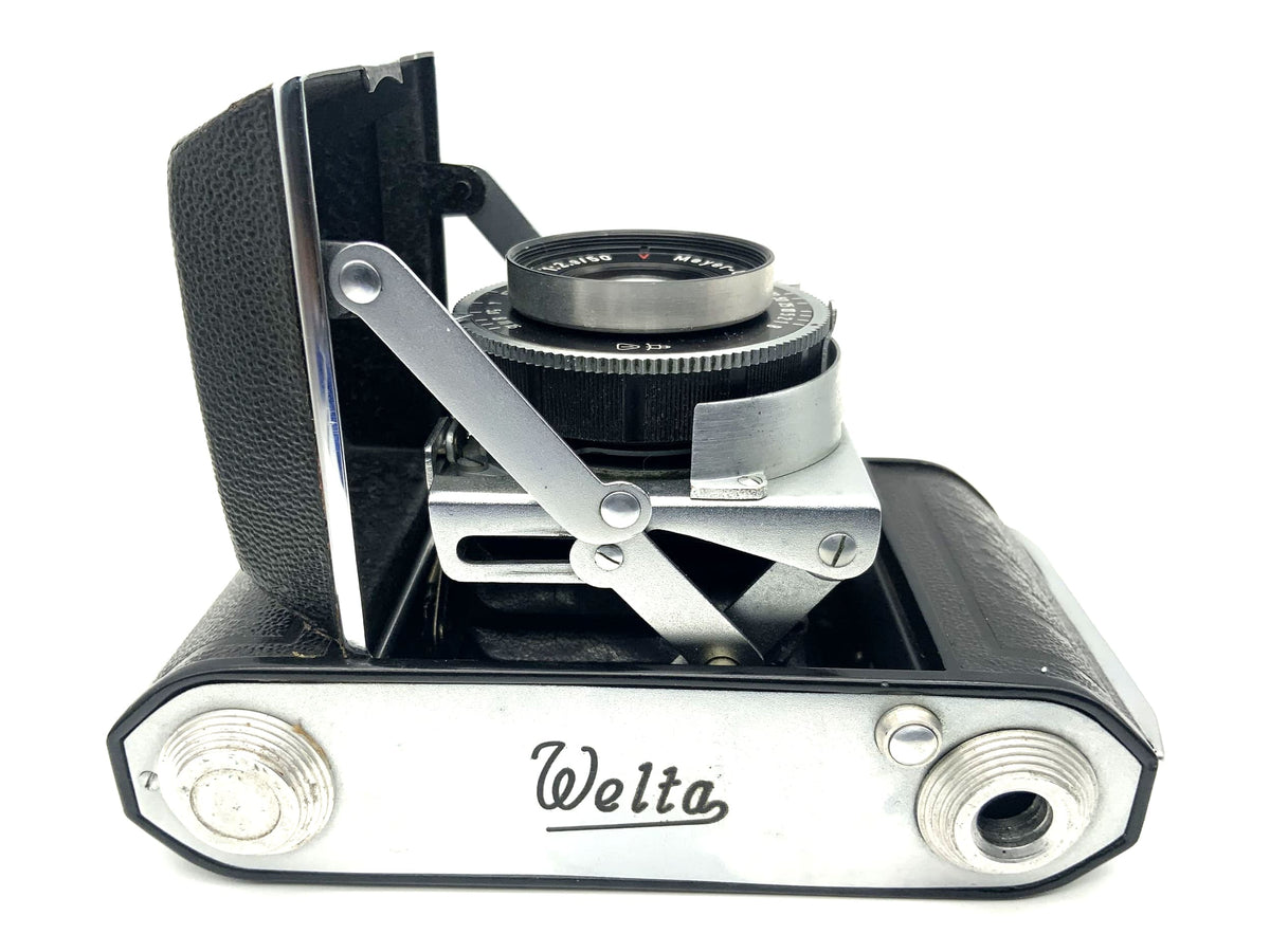 Appareil photo pliant Welta Welti I avec objectif Meyer Optik Trioplan 1:2.9 50 mm rouge V Vebur