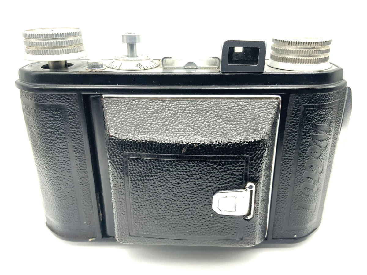 Appareil photo pliant Welta Welti I avec objectif Meyer Optik Trioplan 1:2.9 50 mm rouge V Vebur