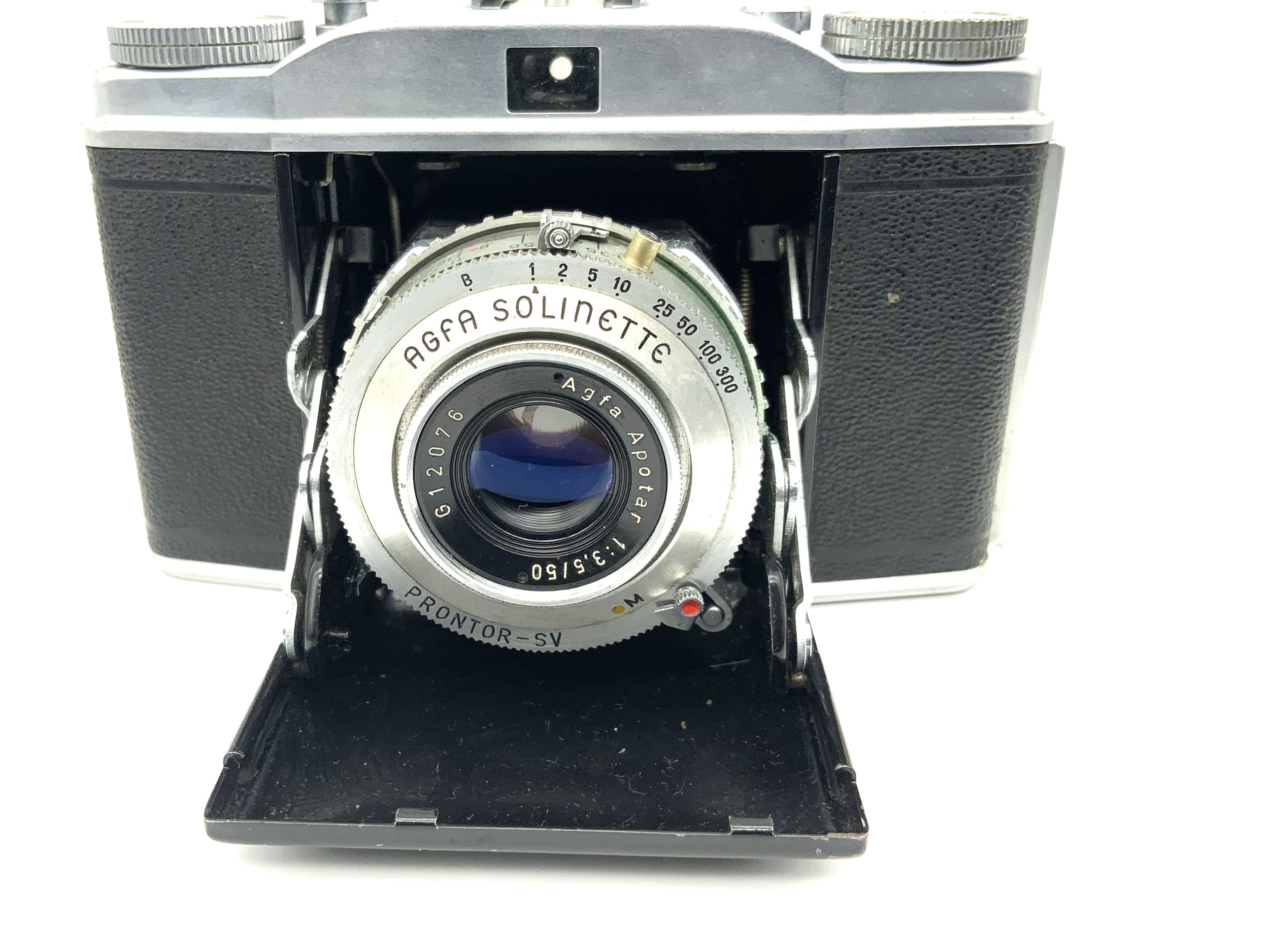 Agfa Solinette II Klappkamera mit Apotar 1:3.5 50mm 2 Prontor-SV
