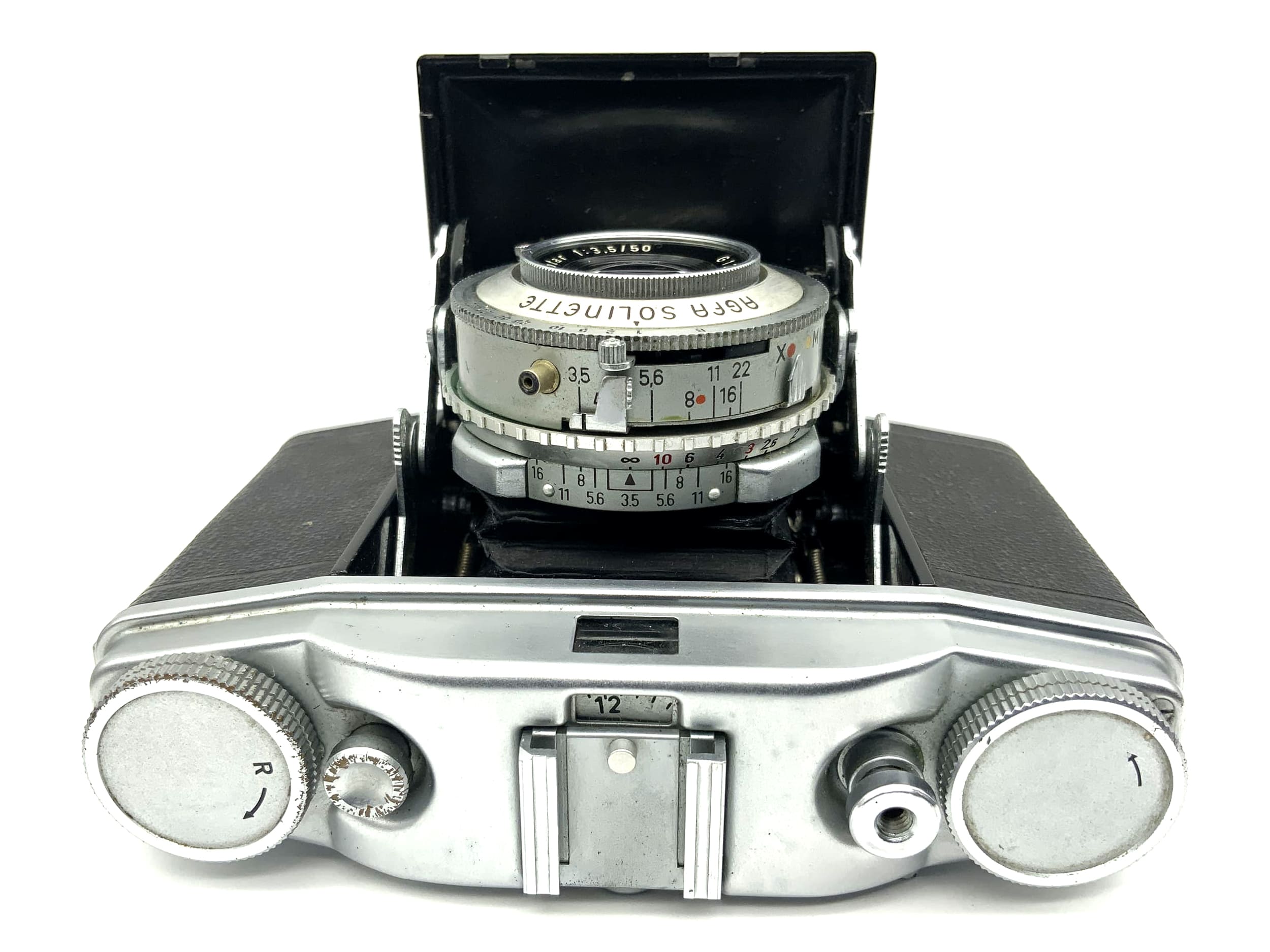 Agfa Solinette II Klappkamera mit Apotar 1:3.5 50mm 2 Prontor-SV