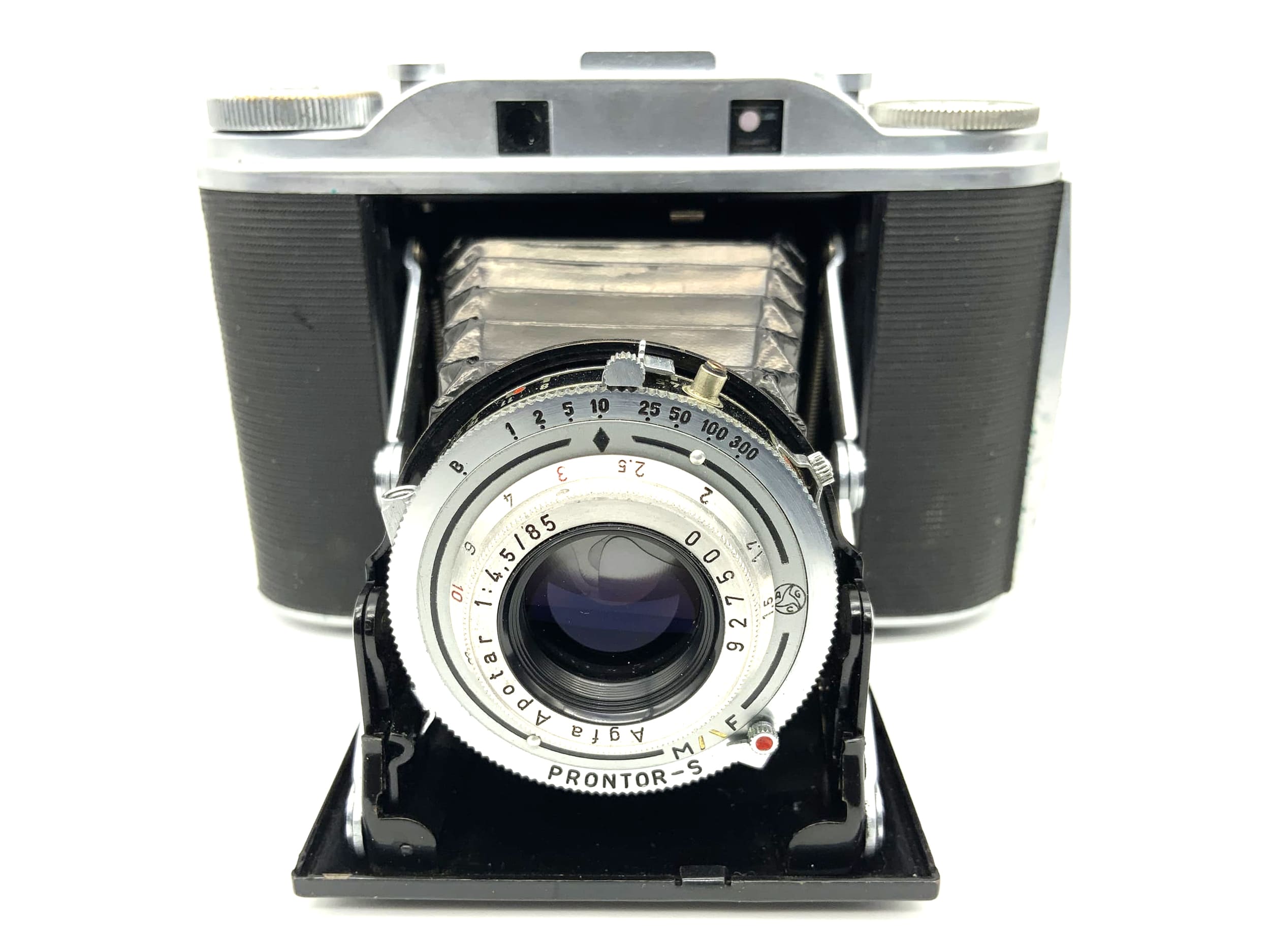 Agfa Isolette III Klappkamera mit Apotar 1:4.5 85mm 3 Prontor-S
