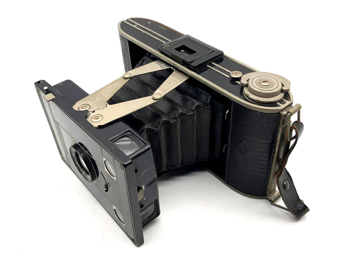 Appareil photo pliant Agfa Billy-Clack avec film Bilinar 1:11, à soufflet, analogique
