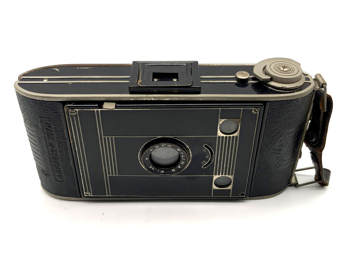 Appareil photo pliant Agfa Billy-Clack avec film Bilinar 1:11, à soufflet, analogique