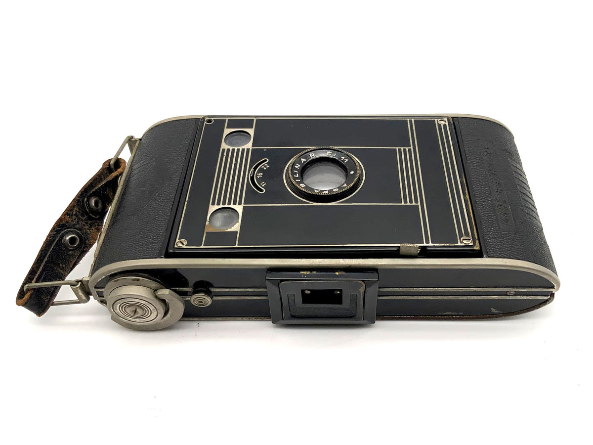 Appareil photo pliant Agfa Billy-Clack avec film Bilinar 1:11, à soufflet, analogique