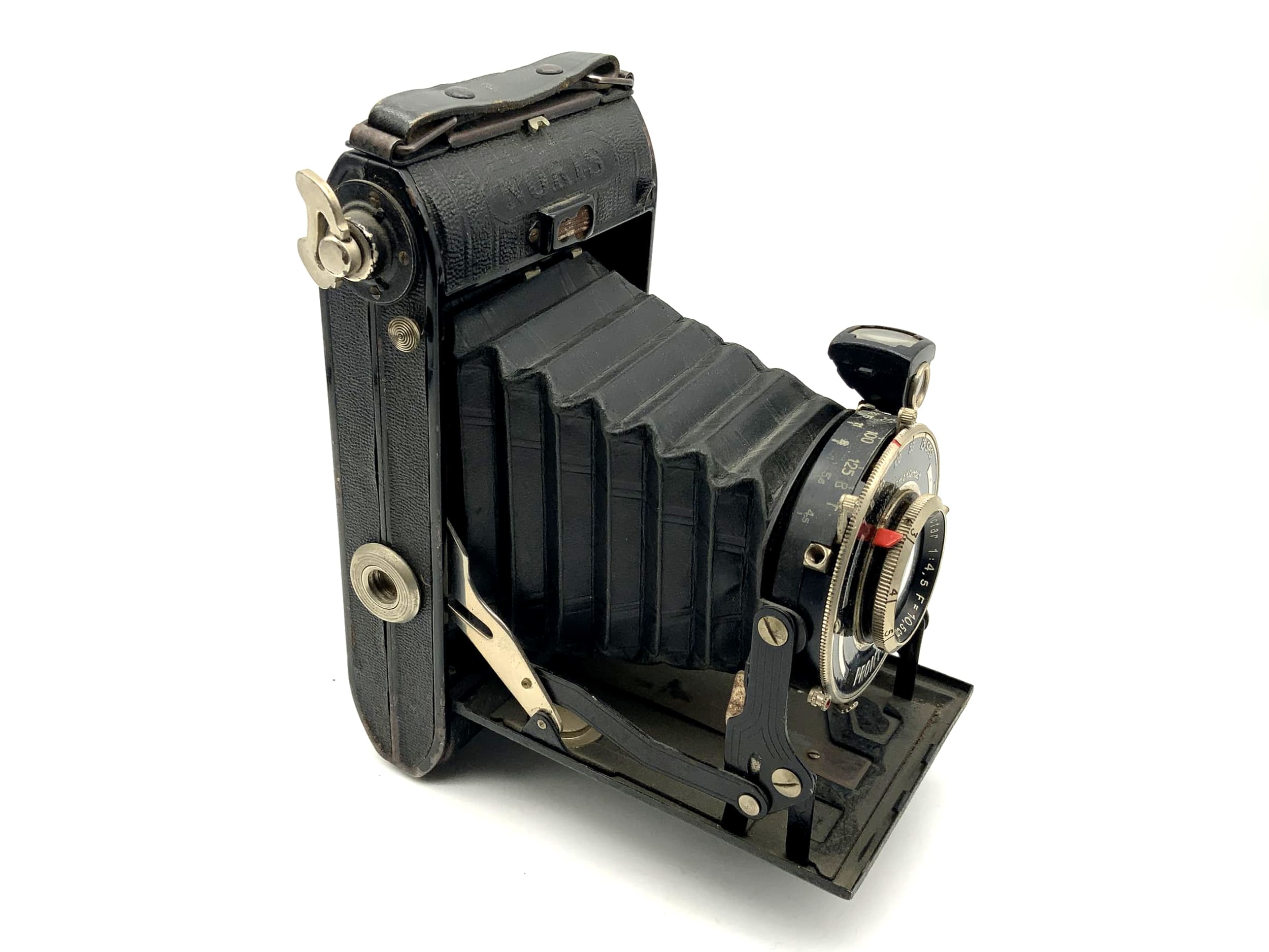 Appareil photo pliant Noris Prontor avec objectif Victar 1:4.5 10,5 cm, Ludwig-Dresden