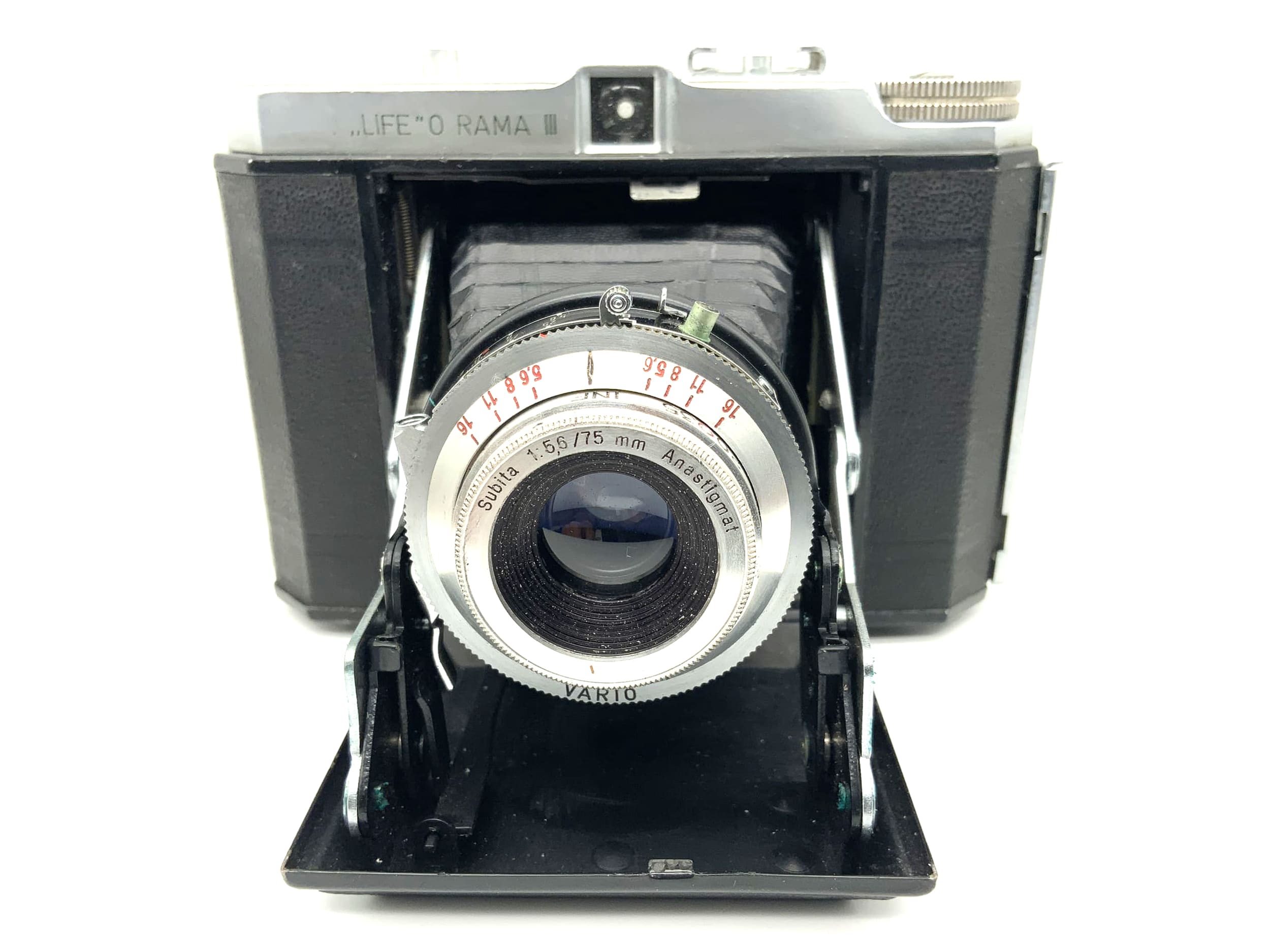 Life O Rama III Klappkamera mit Subita 1:5.6 75mm 3 Vario