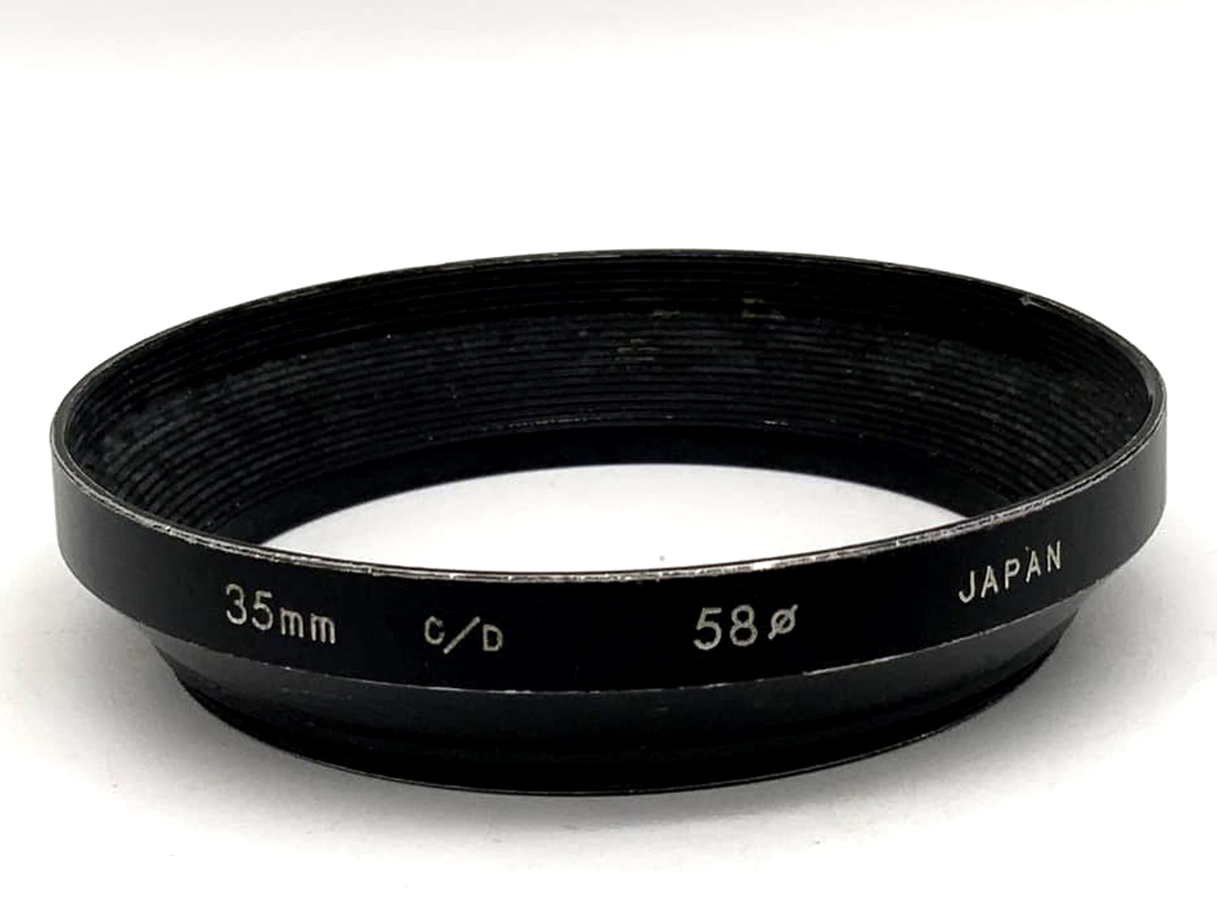 Gegenlichtblende Soligor 35mm C/D M58 58mm Metall metal lenshood Sonnenblende