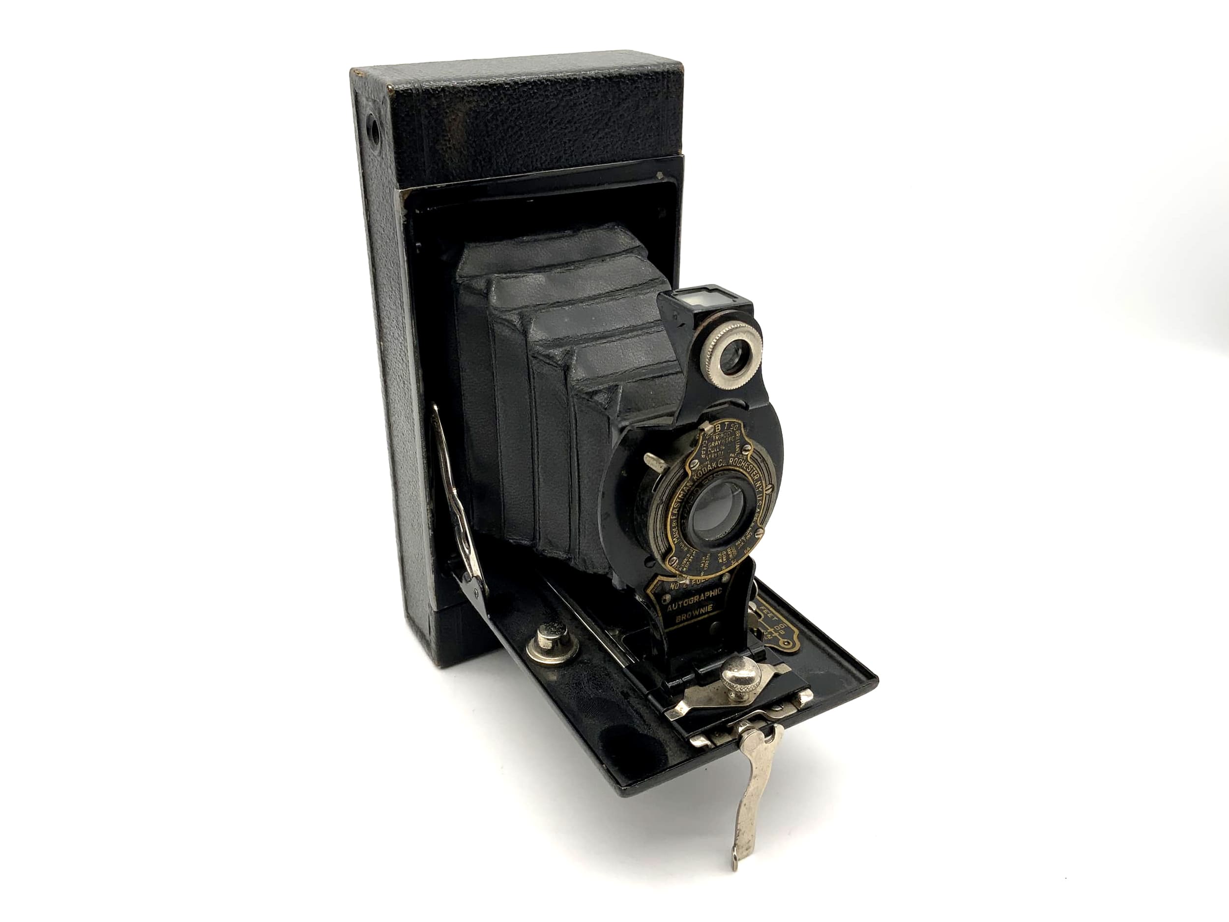 Kodak Plattenkamera mit Objektiv Rollfilm 120 No.2 Folding Autographic Brownie