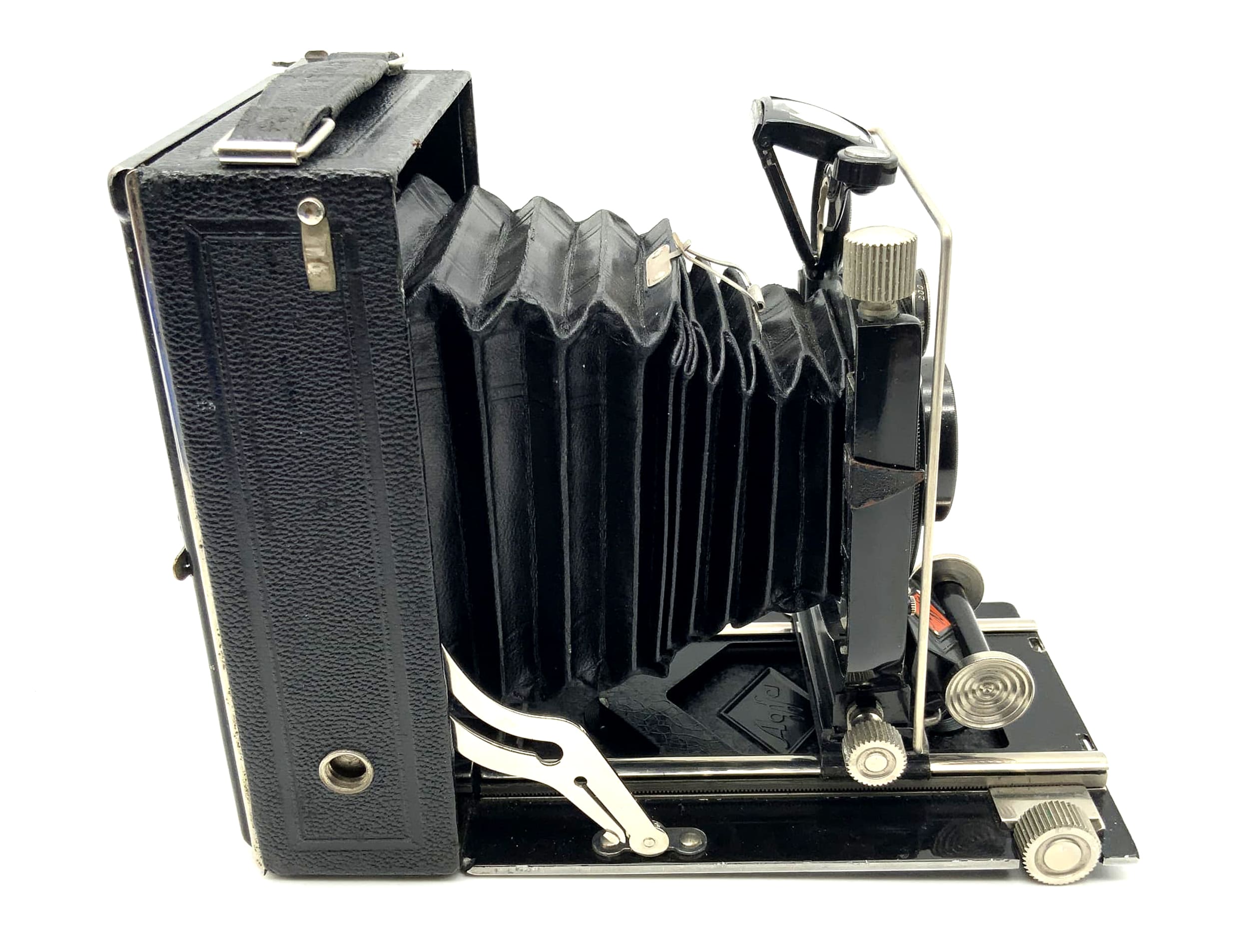 Agfa Plattenkamera mit Solinear F: 4.5 / 13,5cm Objektiv 9x12 Isolar Compur