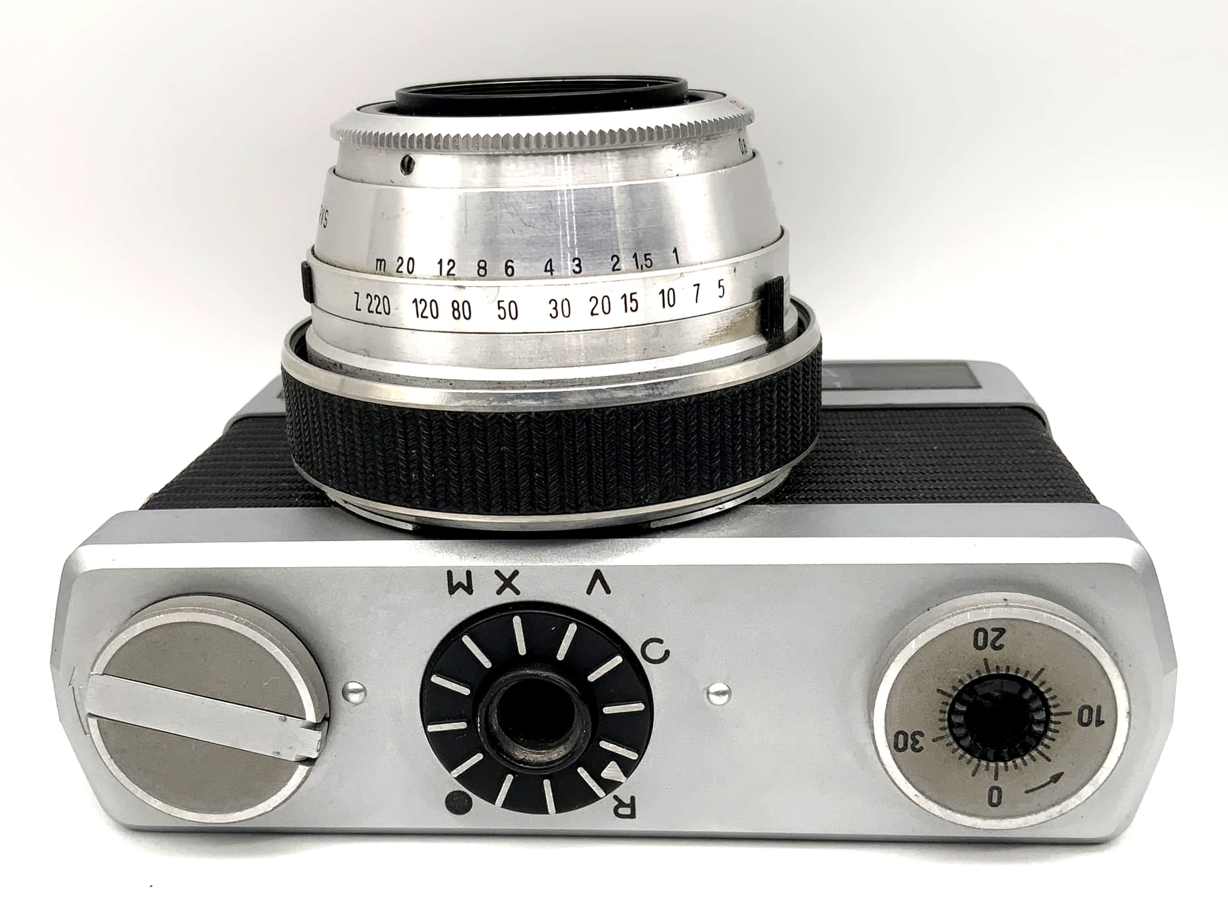 Carl Zeiss Jena Werra 1 Sucherkamera mit Tessar 2.8/50 Prestor RVS schwarz