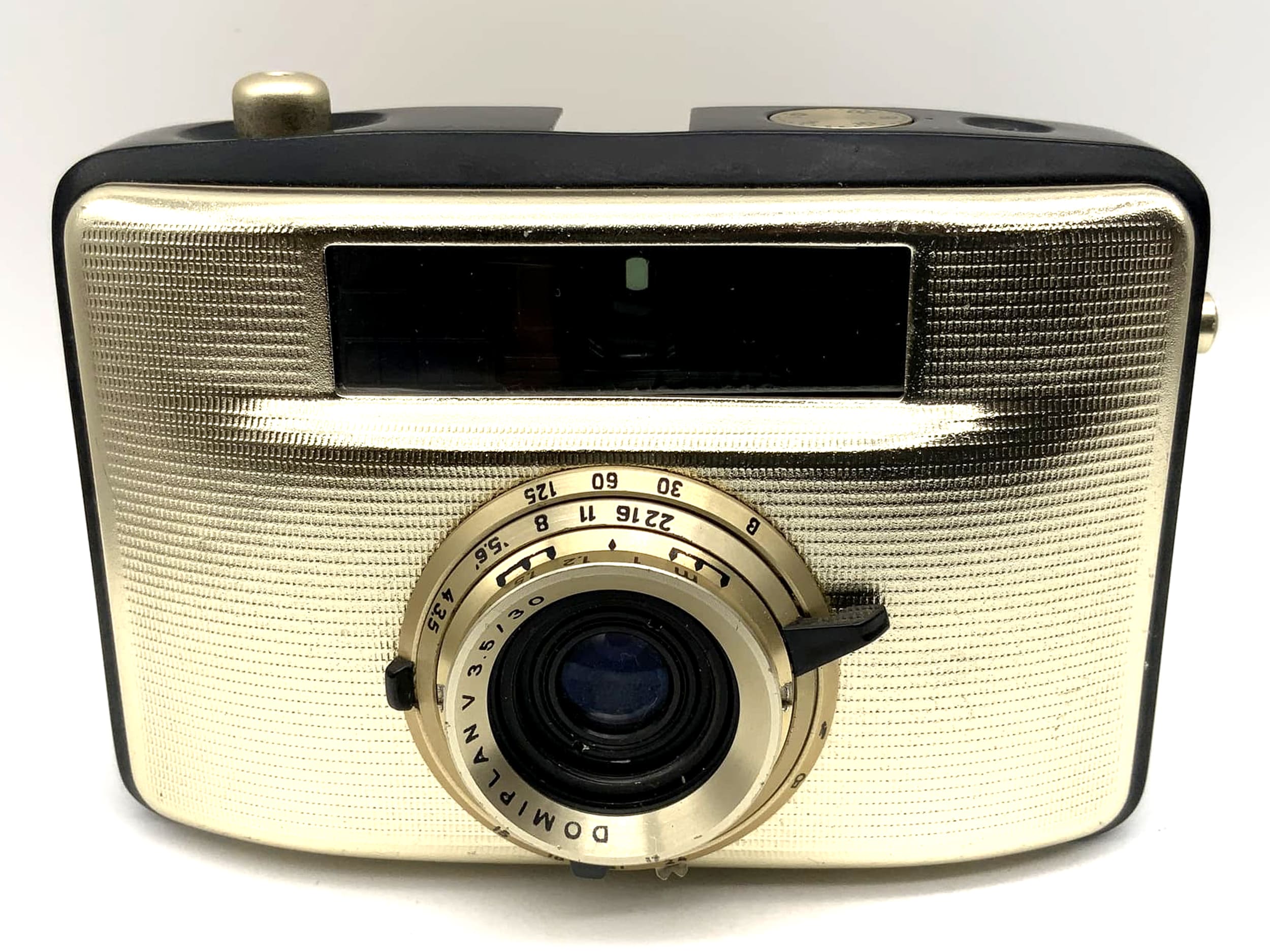 Pentacon Penti II Sucherkamera mit Domiplan V 3.5/30 gold/schwarz !Beli defekt!