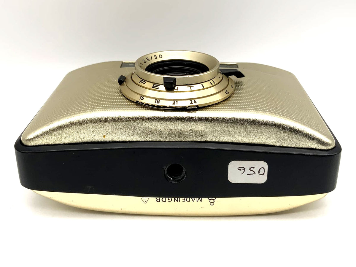 Pentacon Penti II Sucherkamera mit Domiplan V 3.5/30 gold/schwarz !Beli defekt!