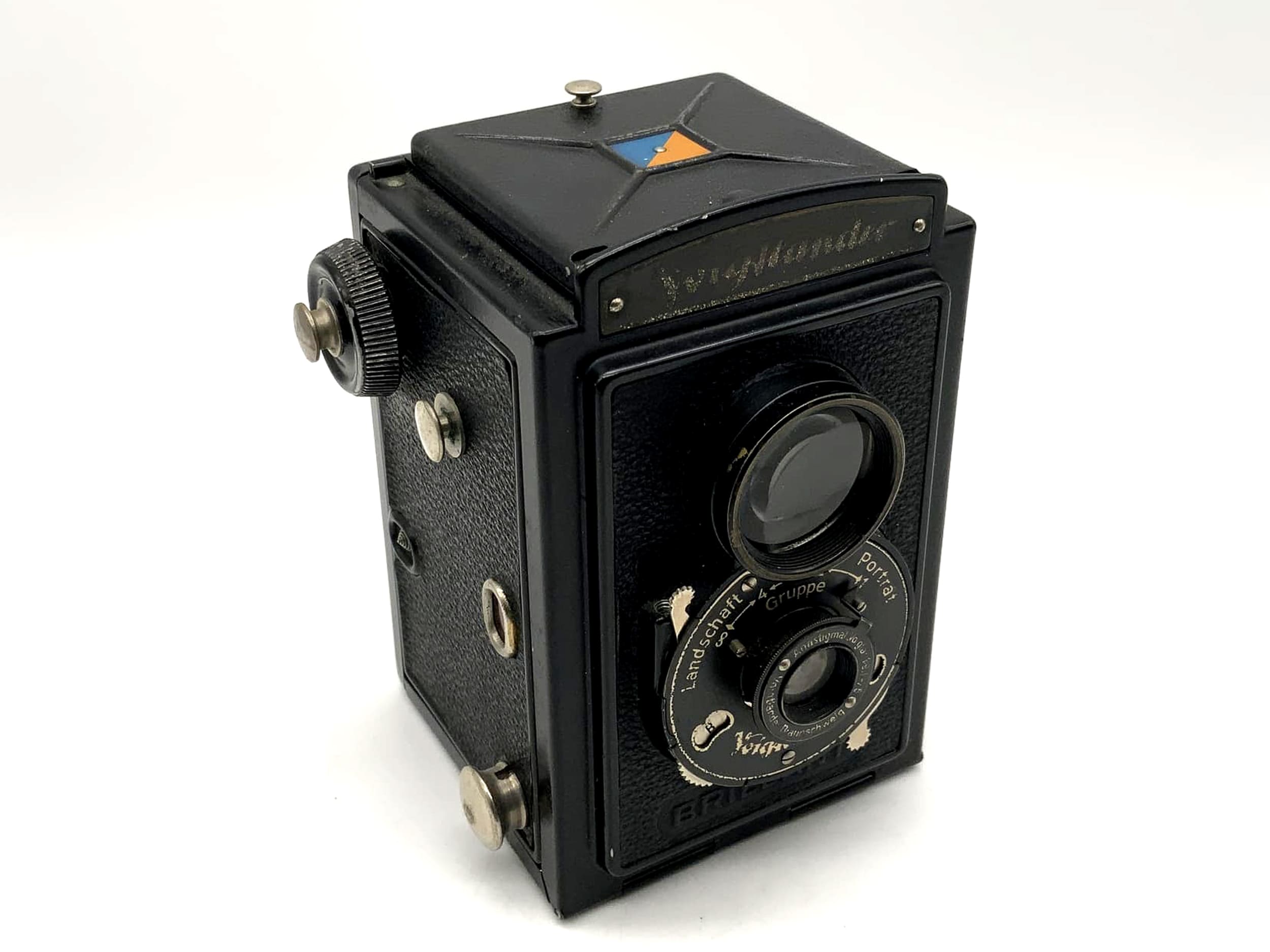 Voigtländer Brillant TLR mit Anastigmat Voigtar 1:9 F=75mm zweiäugige Kamera