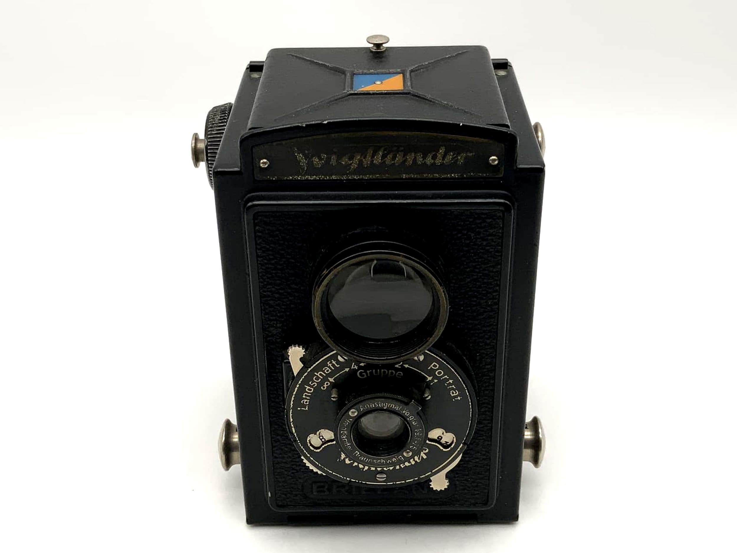 Voigtländer Brillant TLR mit Anastigmat Voigtar 1:9 F=75mm zweiäugige Kamera