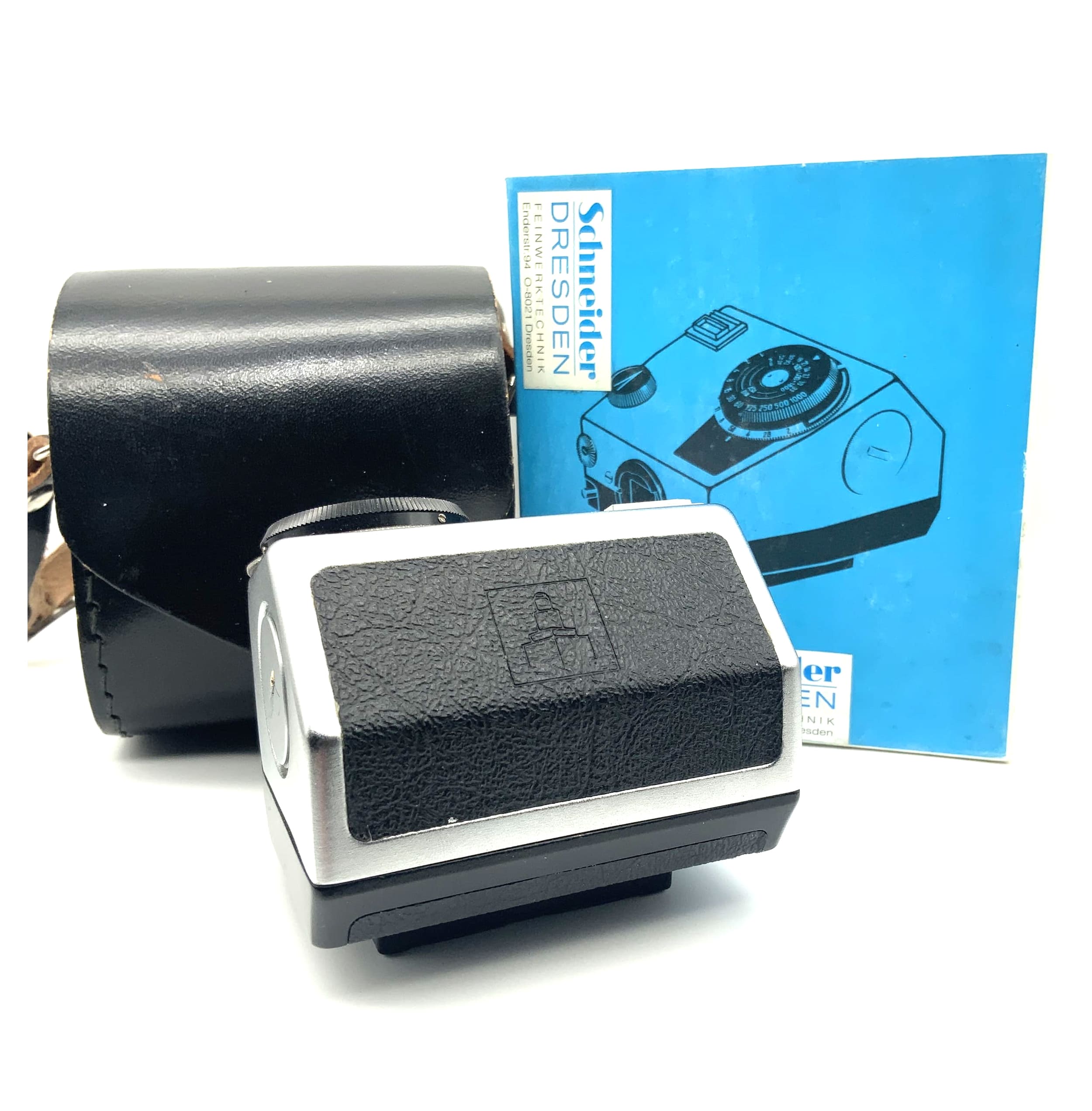 Lunette de visée à prisme TTL Pentacon pour Exakta 66+ - Emballage et étui d'origine Pentacon Six