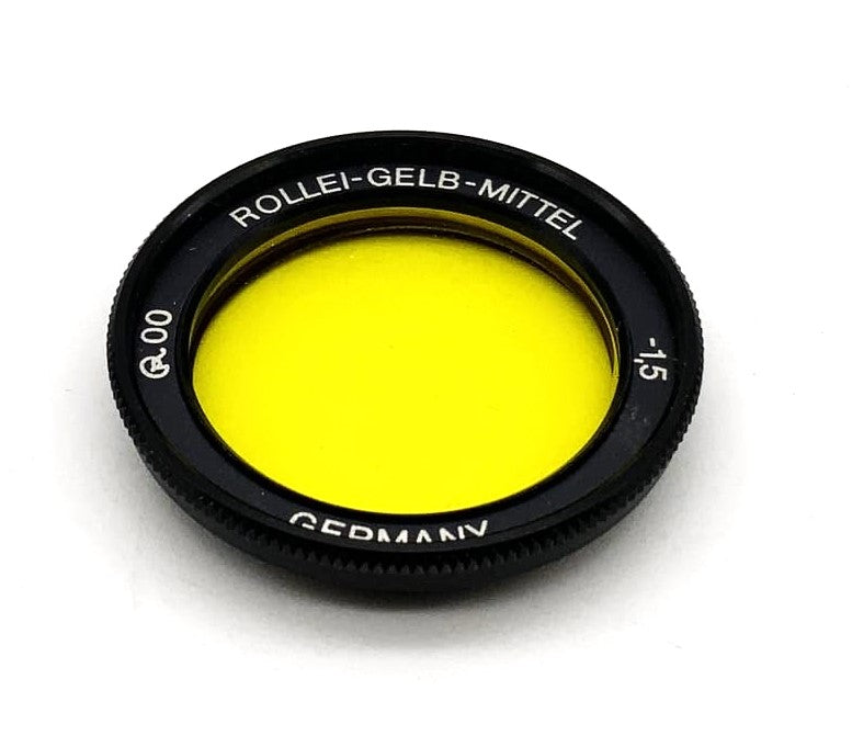 Rollei Farbfilter Gelb Mittel Yellow middle -1,5 24mm für Rollei 35 (R00)