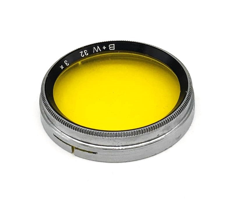 B+W Farbfilter 32 3x Gelb Yellow Steckfiler Slip On (32mm)