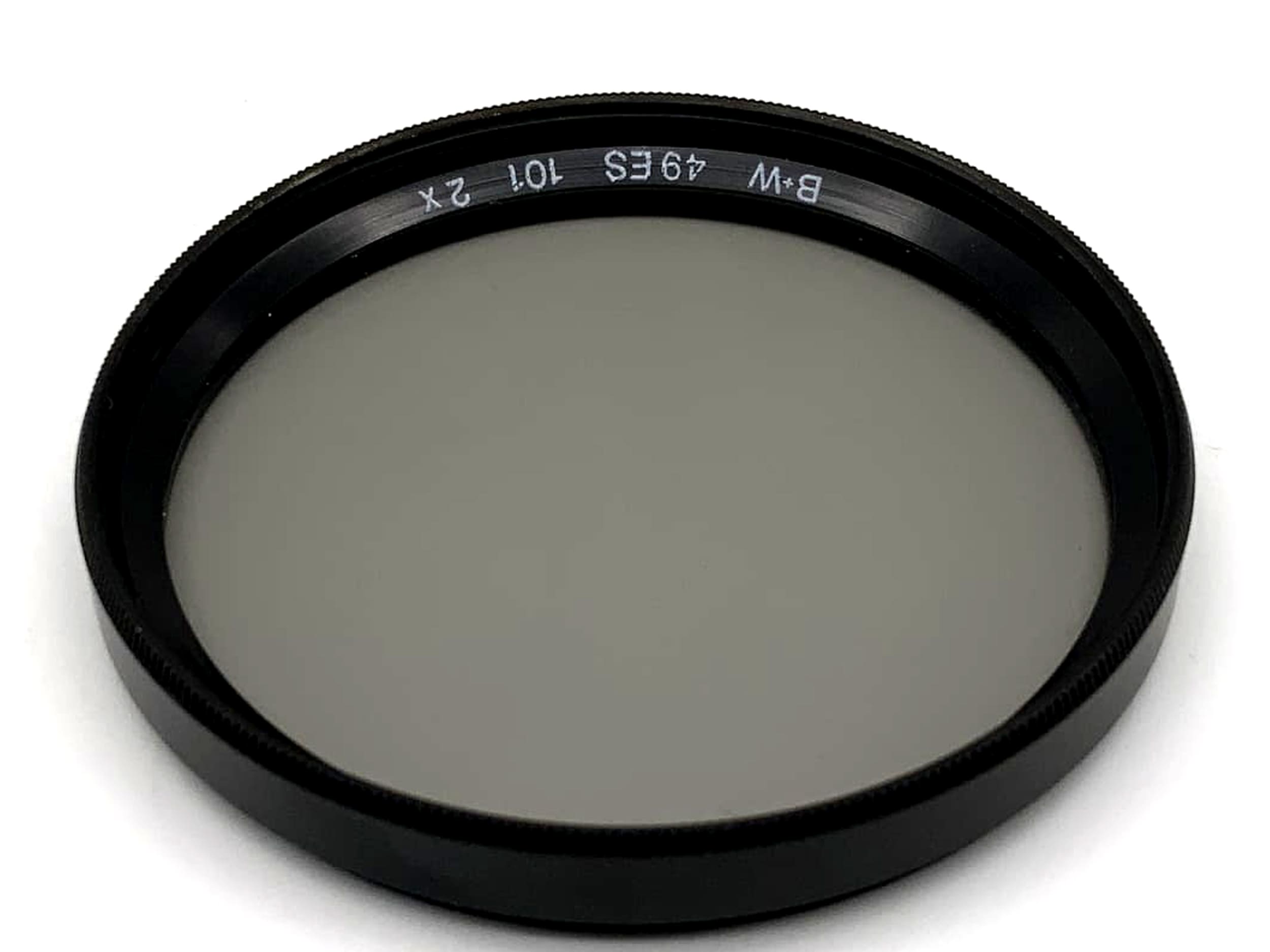 B+W Farbfilter 101 2x Grau grey Filter 49mm Kreisförmig Filtergewinde M49
